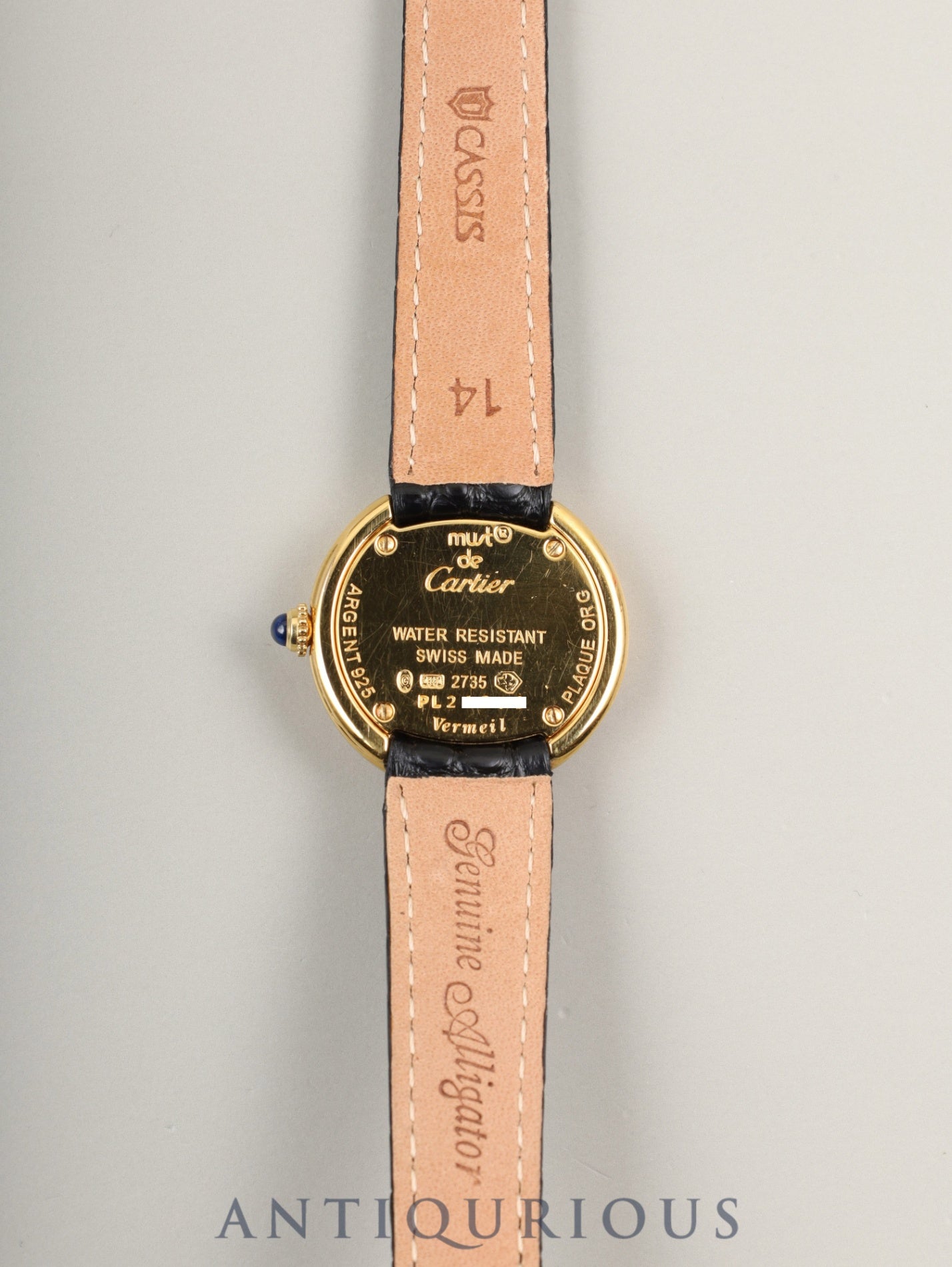 カルティエ マストトリニティ W1010744 / 2735 クォーツ Cal.- SV925 革 純正Dバックル(GP)サイドトリニティ文字盤 オーバーホール済み
