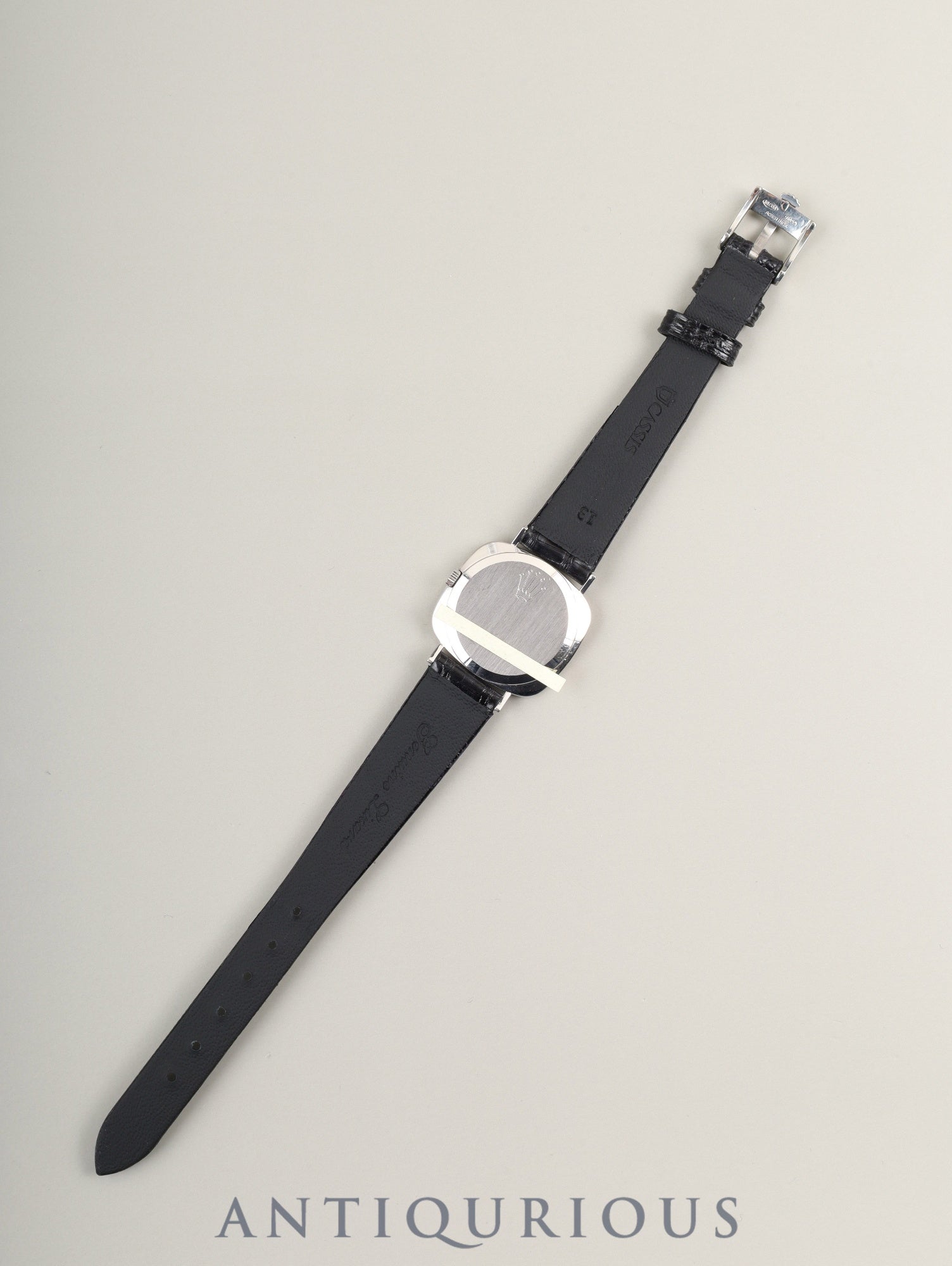 ロレックス チェリーニ 3747 手巻き Cal.1600 750 革 純正尾錠(GP) シルバー文字盤 31番台(1970年) オーバーホール済み