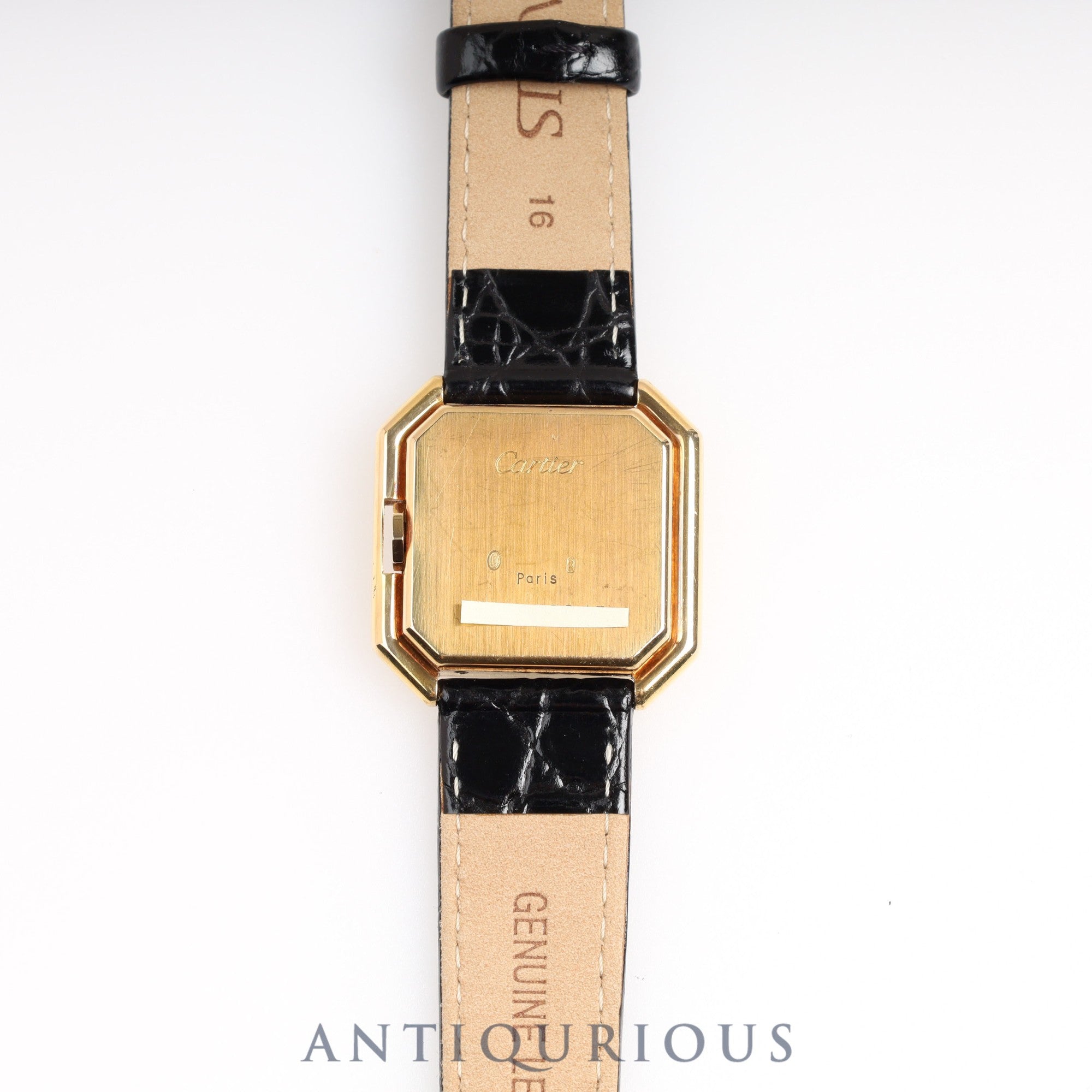 Cartier Santur LM White Dial YG Case