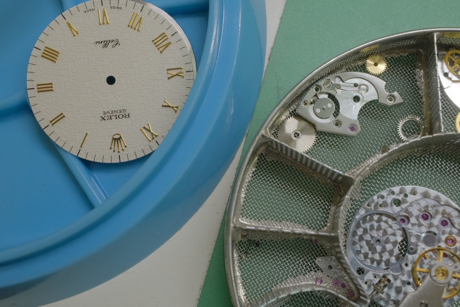 Rolex Cellini 4112 Manual winding Cal.1602 750 Leather Genuine buckle (GP) Engraved computer dial W serial (1994-1995) Overhauled