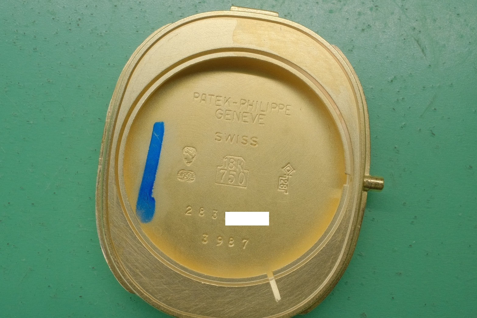 Patek Philippe Golden Ellipse 3989J Manual winding Cal.215 750 Leather Genuine buckle (750) White Roman dial Overhauled