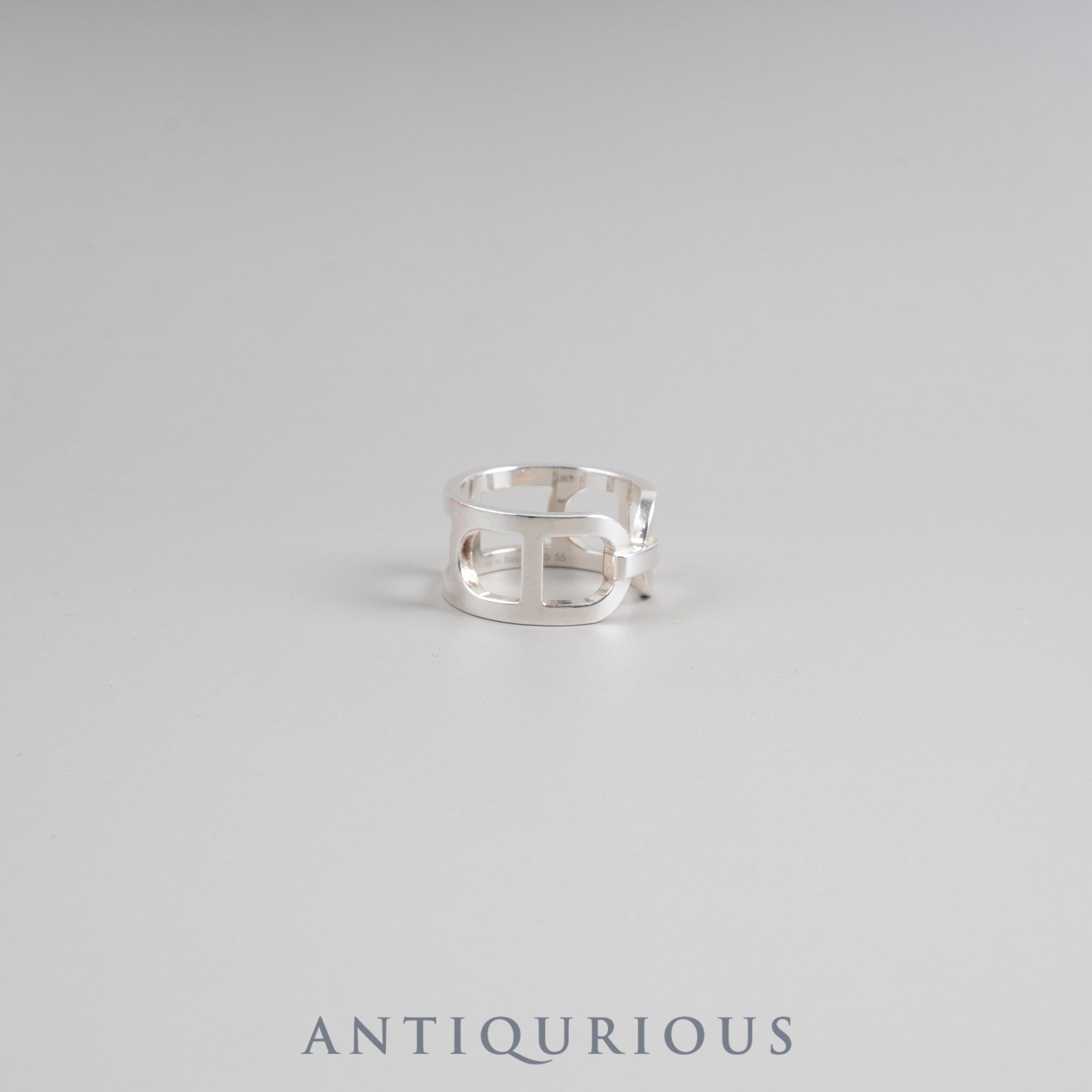 Hermes Ring Ever Chaine d'Ancre SV925 #55 Box 21 Years