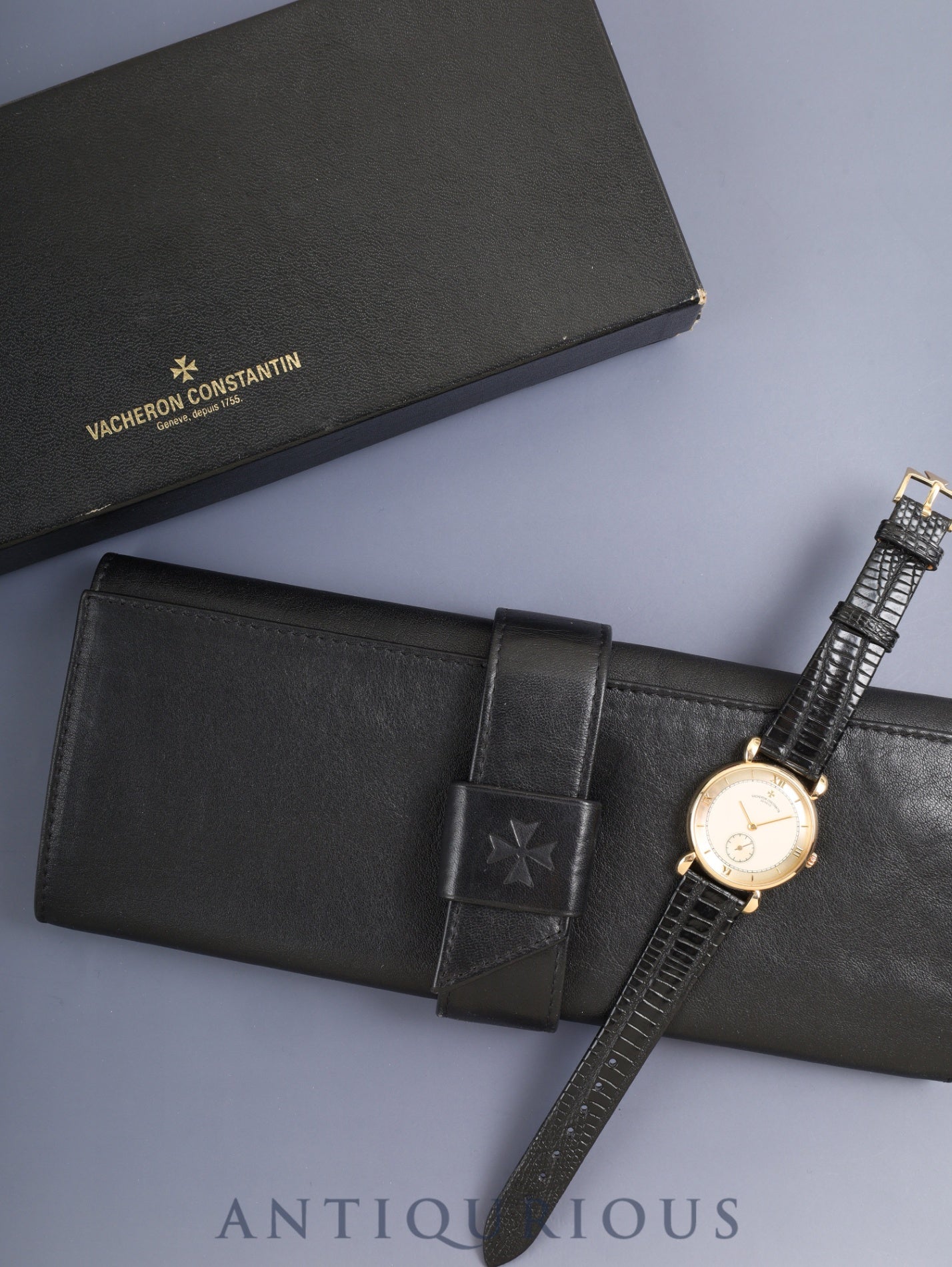 ヴァシュロン・コンスタンタン ヒストリカル ルネサンス 92084/1 手巻き Cal.1014/1 750YG 革 純正ピンバックル(750YG)ゴールド文字盤 箱 ケース オーバーホール済み