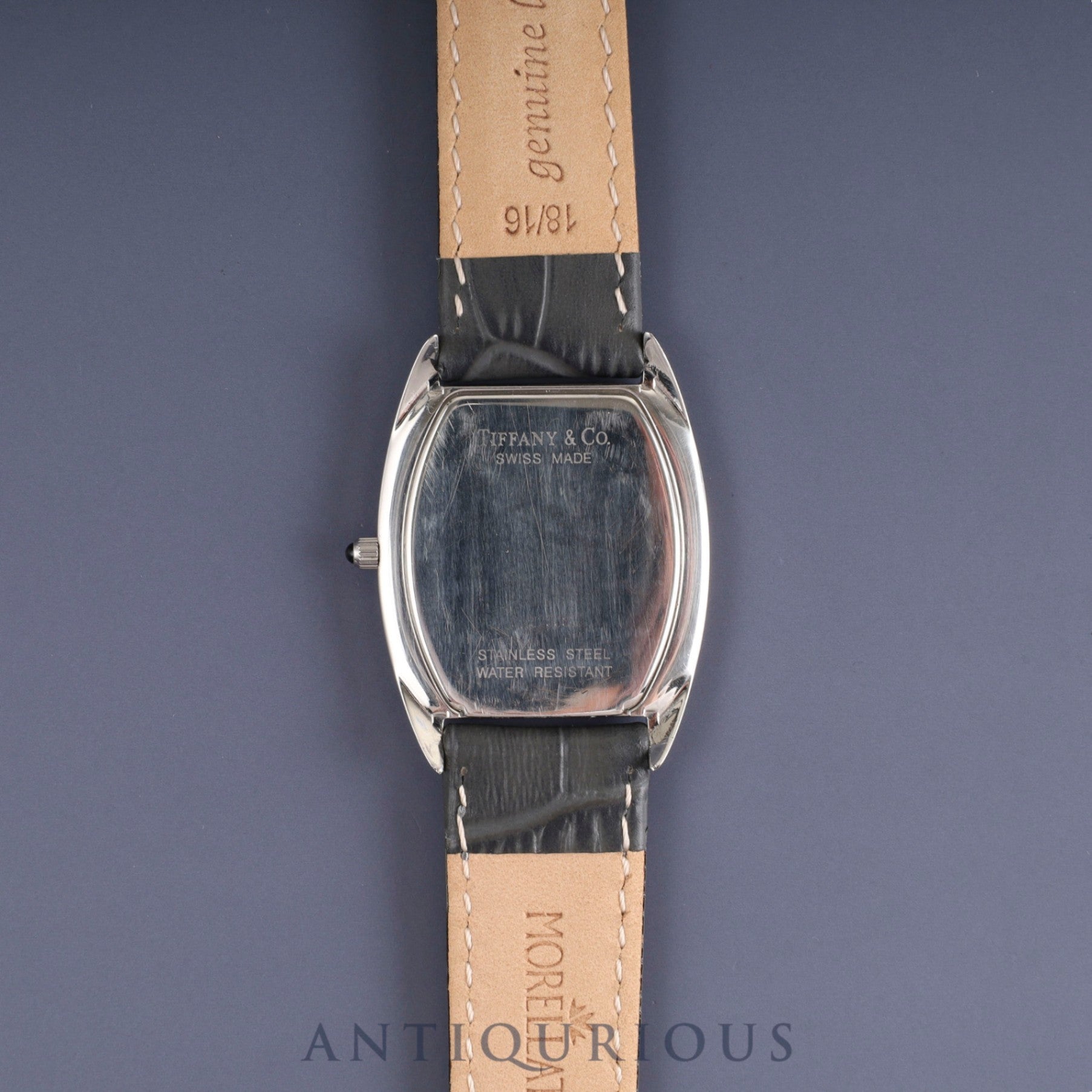 ティファニー クラシックトノー スモールセコンド 515.1018 クォーツ Cal.980-163 SS 革 純正尾錠(SS) ホワイトアラビア文字盤 オーバーホール済み
