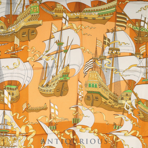 エルメス スカーフ カレ90 無敵艦隊 SILK100%