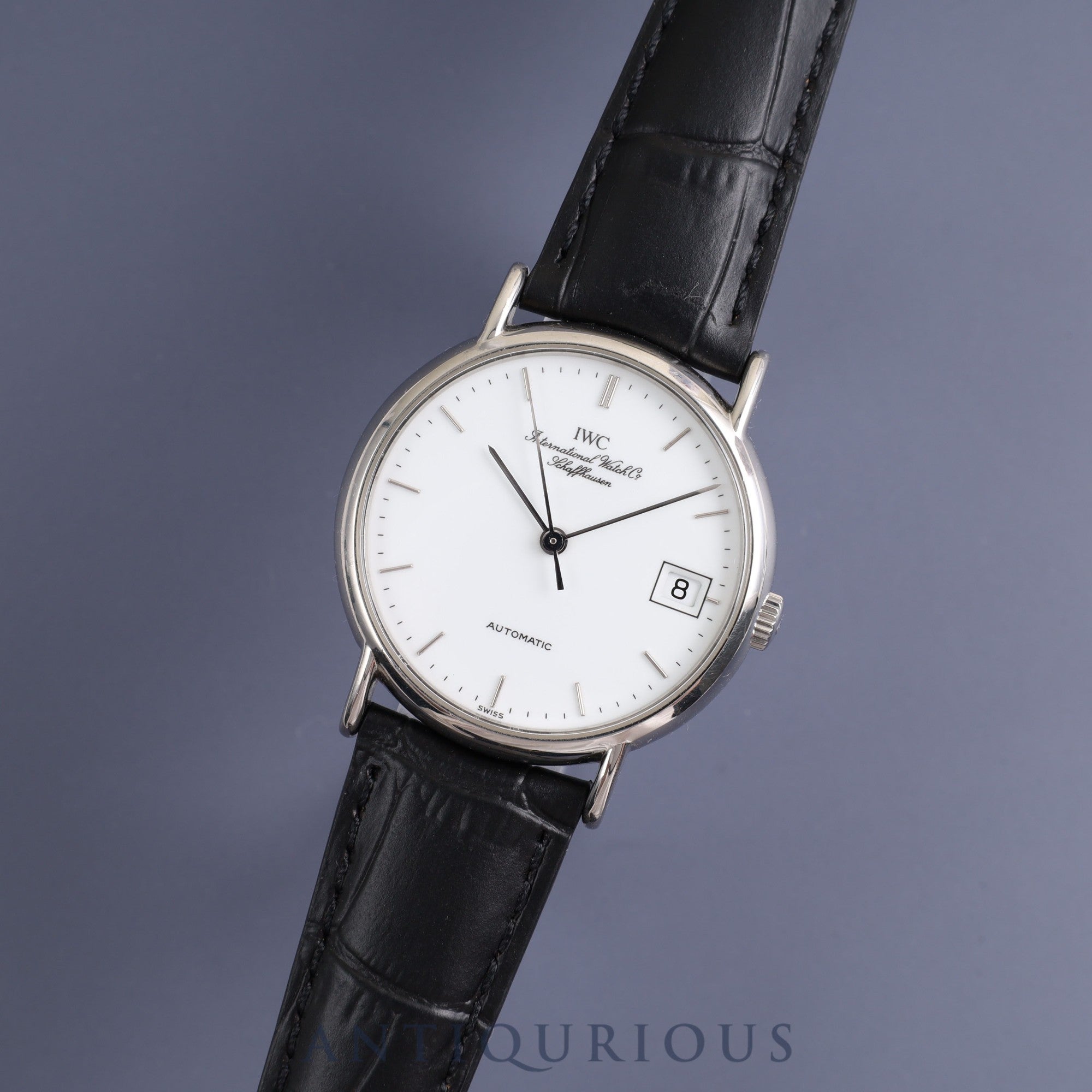 IWC ポートフィノ IW351318 自動巻き SS 革 ホワイト文字盤 保証書 アイダブリュシー