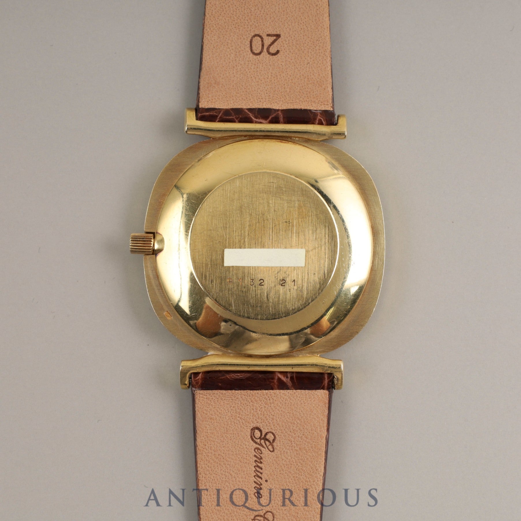 Jaeger-LeCoultre Cushion 9132 21 Manual Winding 750YG Case Tiger's Eye Dial Overhauled