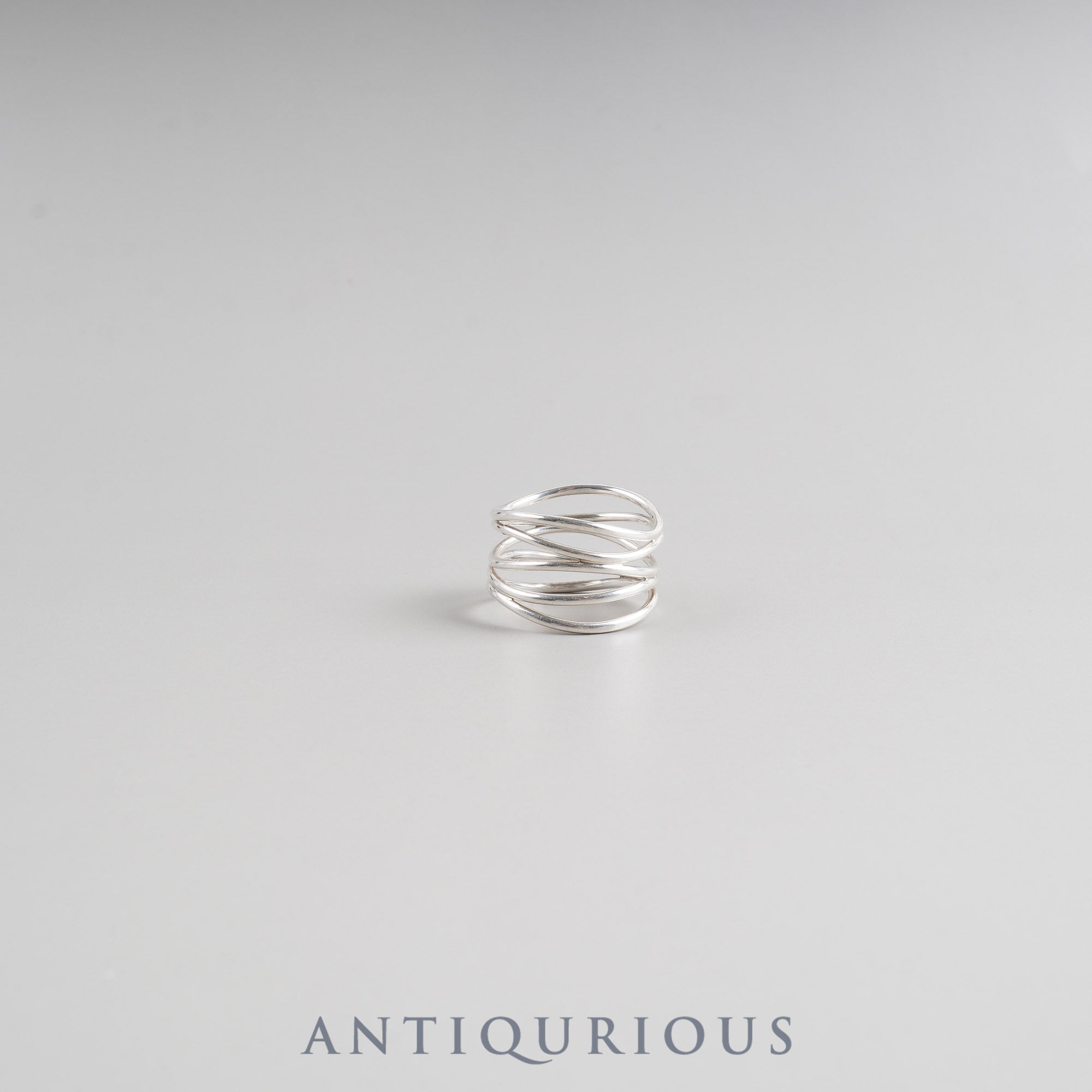 Tiffany Elsa Peretti Wave 5-Row Ring, SV925, Approx. Size 11