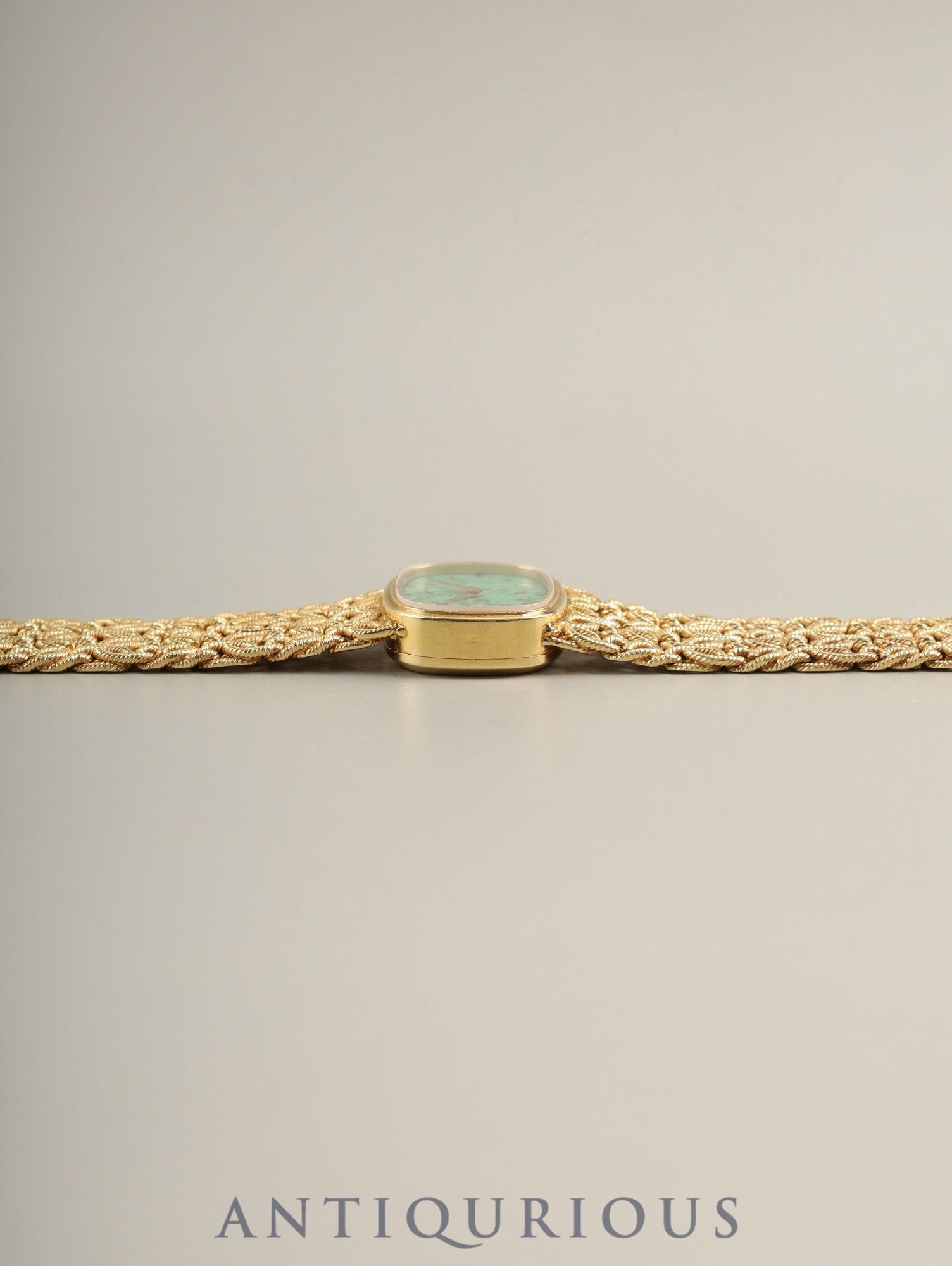 ショパール ジュエリーウォッチ 5028/1 手巻き Cal.4520(Felsa S.A.)750YG 750YG ジェダイト文字盤 オーバーホール済み