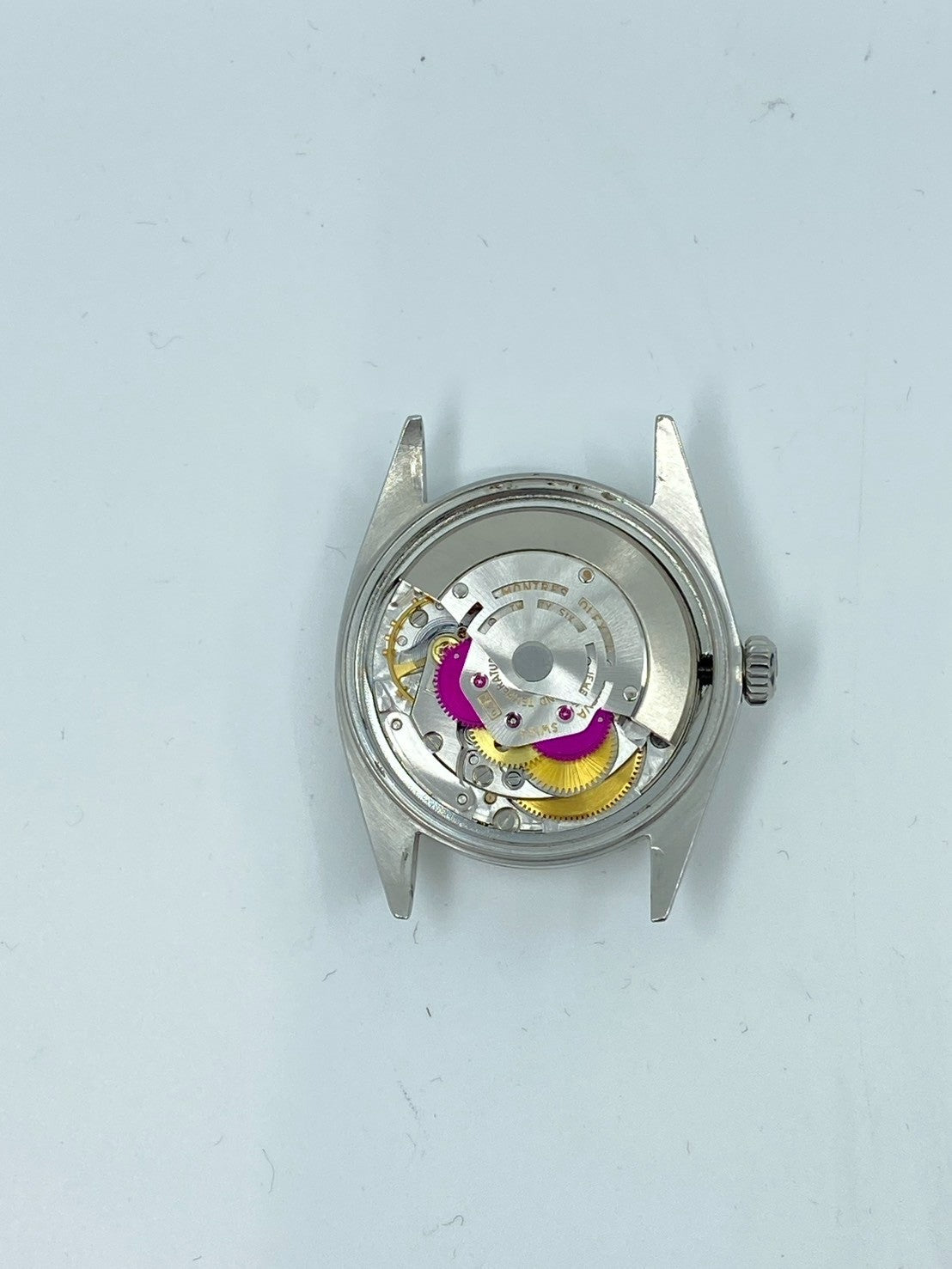 Rolex Datejust 1601 Wide Boy Automatic Caliber 1570 Stainless Steel/White Steel Silver Dial No. 27 (1969) Overhauled