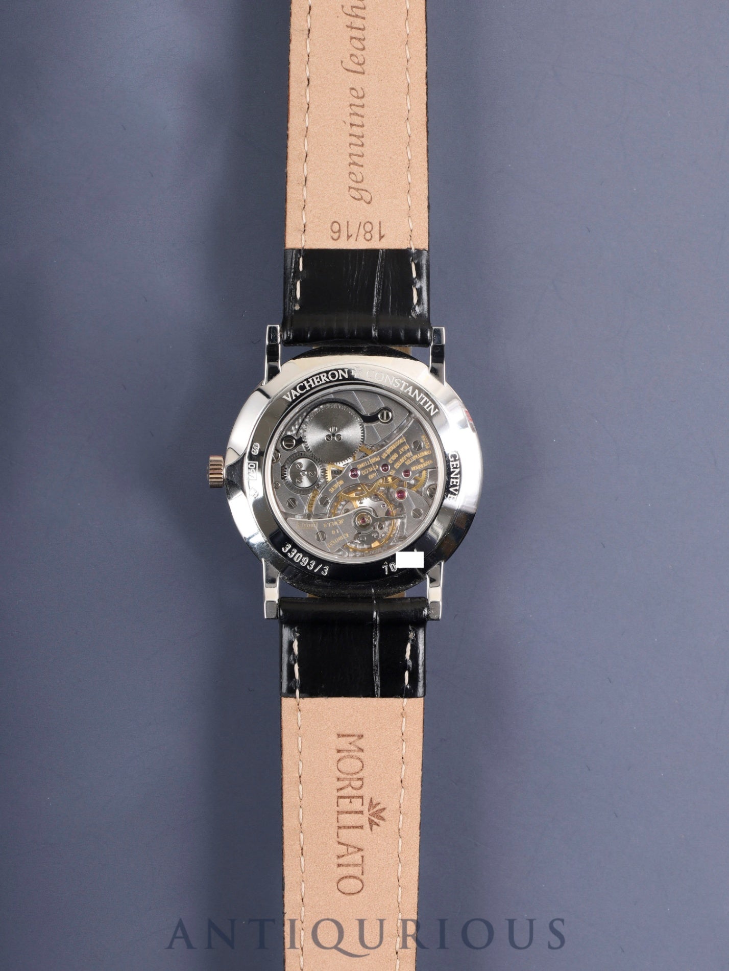 Vacheron Constantin Patrimony 33093/3 Manual Winding Cal.1003/2 750 Leather Genuine Buckle (750) White Dial Box Case Overhauled