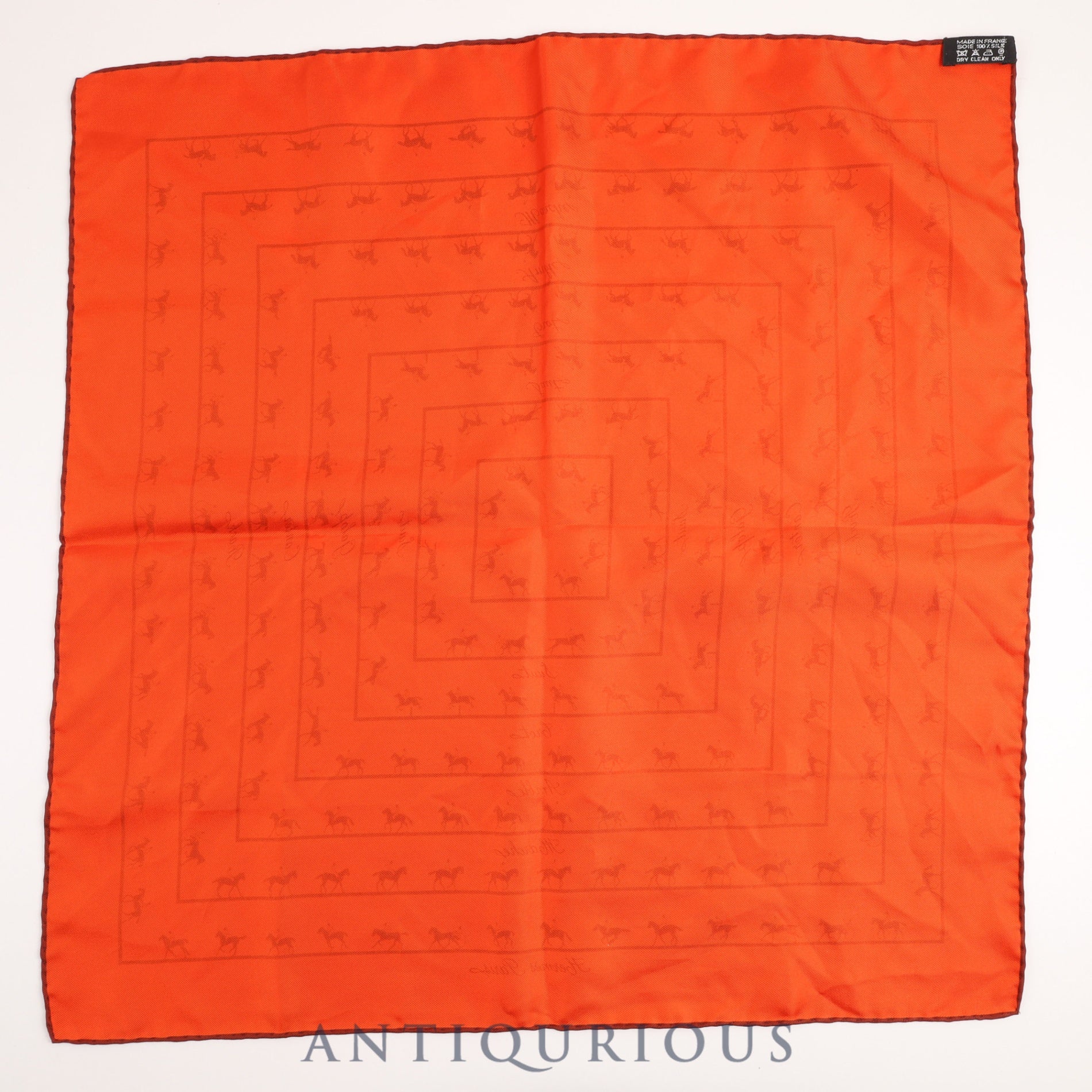 エルメス スカーフ カレ45 SAUT GALOP CANTER RACK SILK100%