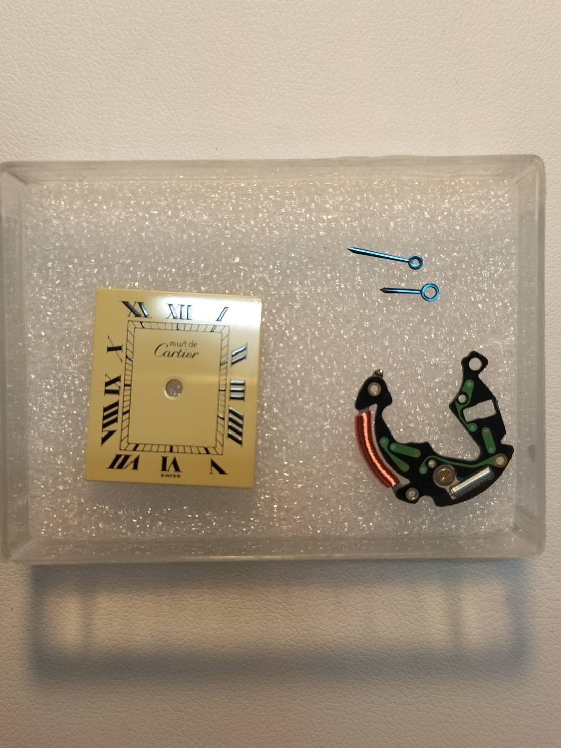 Cartier Must Tank LM 590005 Quartz Cal.90 SV925 Leather Genuine Buckle (GP) Ivory Roman Dial Overhauled