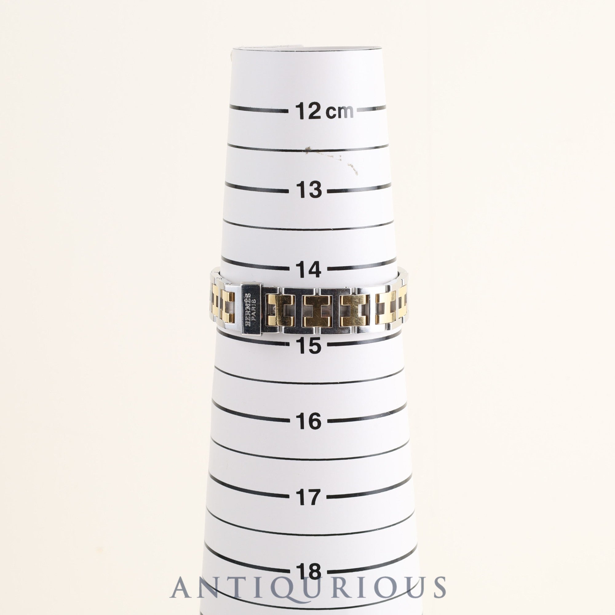Hermes Rally RA1.220 Quartz Cal.976.001 SS/GP White Dial Overhauled