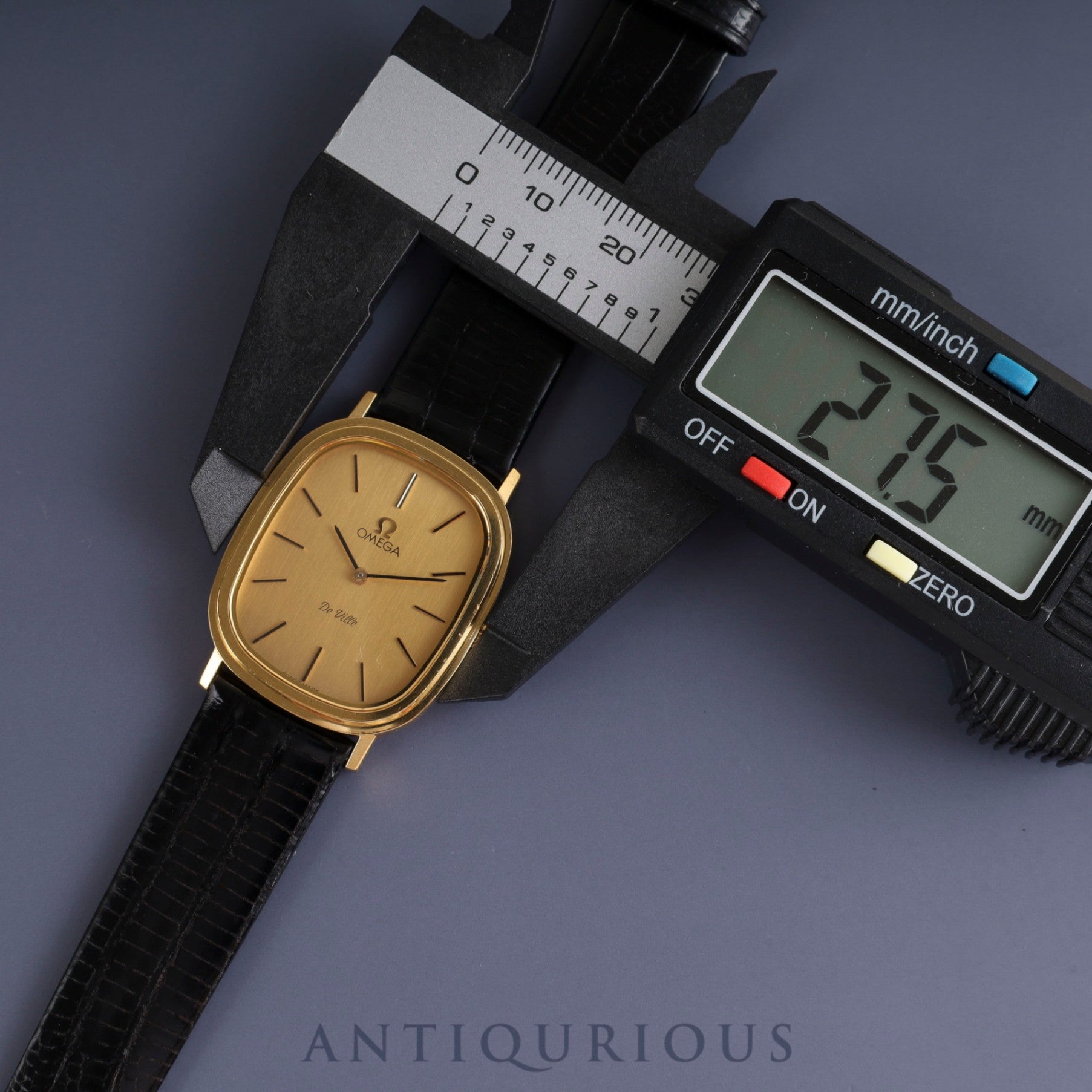 オメガ デ・ヴィル 511.0472 手巻き Cal.625 GP 革 社外尾錠(GP)シャンパン文字盤1970年代 オーバーホール済み