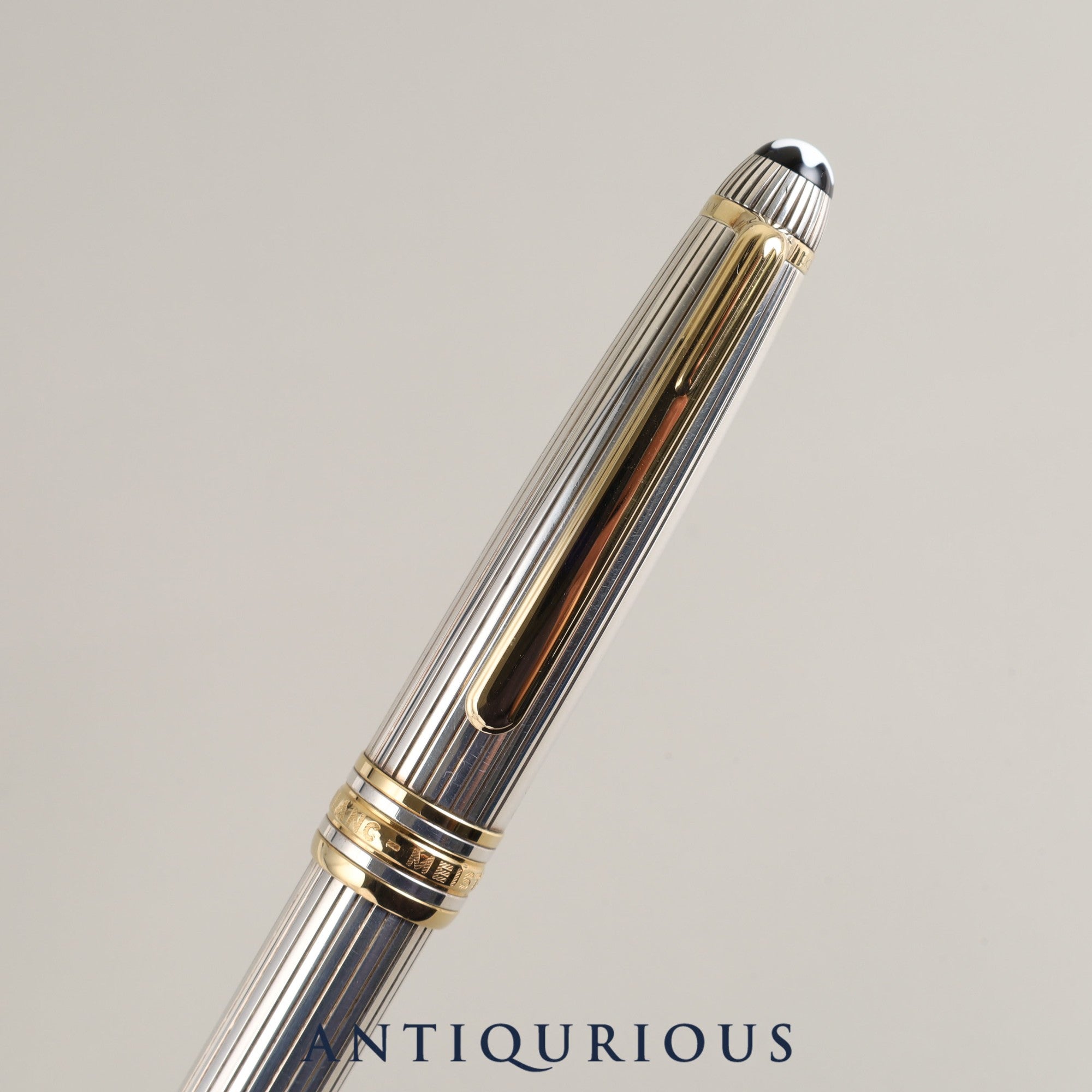 Montblanc Meisterstück Sterling Silver Ballpoint Pen with Montblanc Repair Details and Unused Genuine Refill