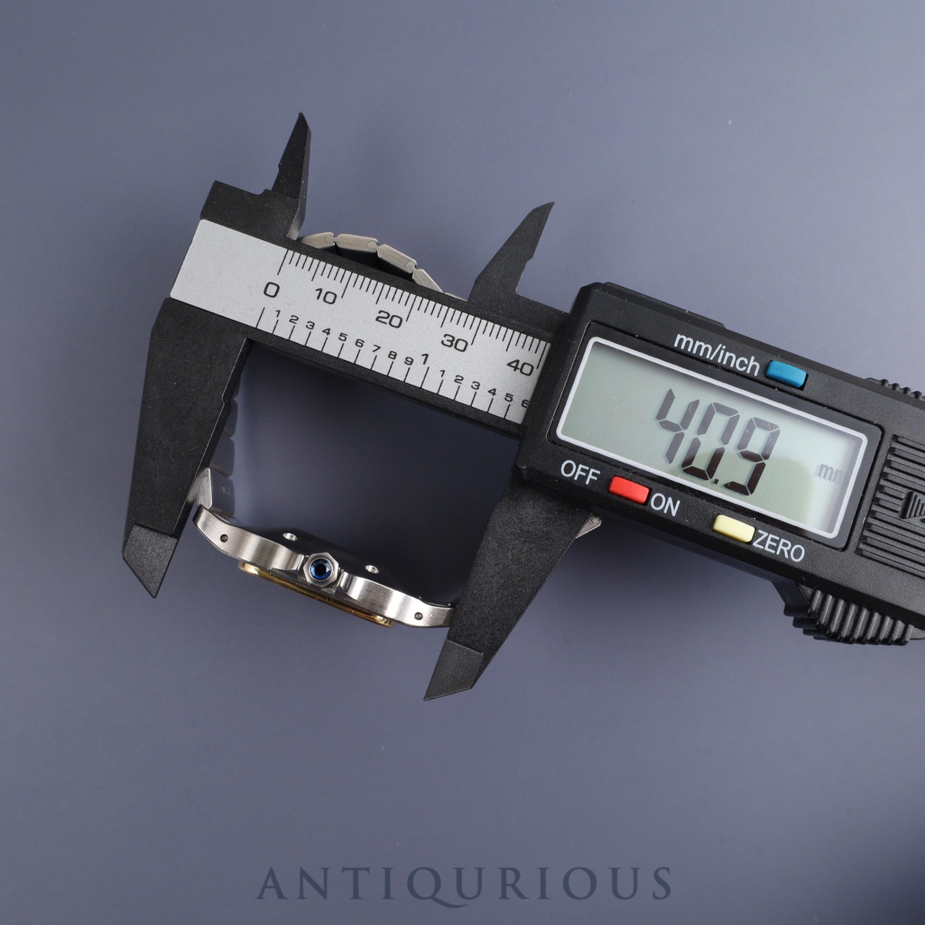 Cartier Santos Galbee LM 81036288 / 2961 Automatic SS / YG White Roman Dial Completely serviced at a Cartier boutique