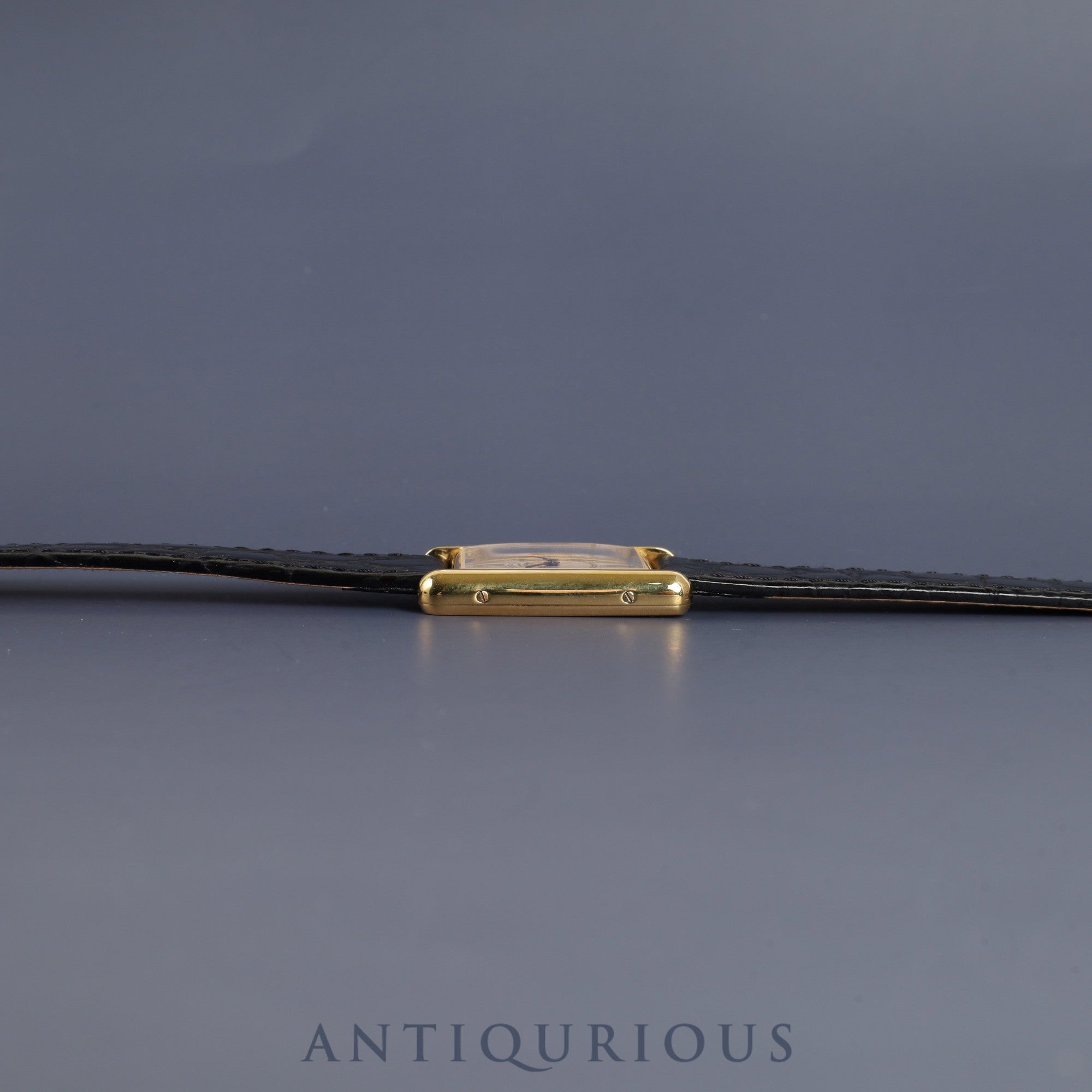 カルティエ マストタンク LM 590005 クォーツ Cal.90 SV925 革 純正尾錠(GP)オパラン文字盤 1982年頃~1995年頃 オーバーホール済み