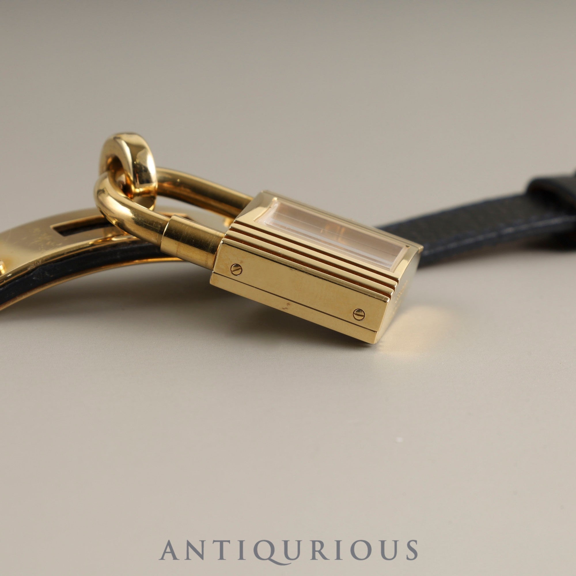 エルメス ケリーウォッチ KE1201470 クォーツ Cal.100.106 GP 純正革ベルト(◯Z刻印:1996年)純正尾錠(GP) シャンパン文字盤 箱 保証書(1997年) オーバーホール済み