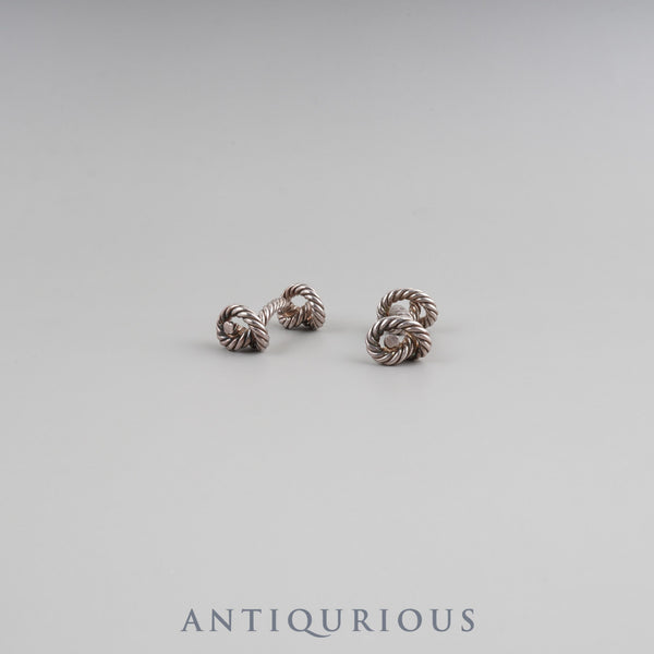 Hermes Cufflinks Rope Motif SV925