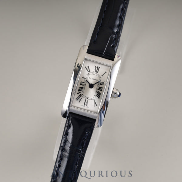 Cartier Tank Americaine Mini WSTA0032 / 4056 Quartz Cal.159 SS Genuine leather strap Genuine buckle (SS) Silver Roman dial Booklet Warranty (2023) Overhauled
