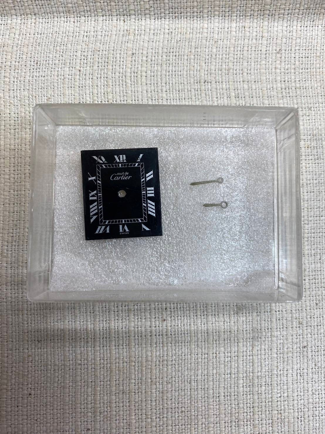 Cartier Must Tank LM Manual winding Cal.78-1 925 Leather Genuine buckle (GP) Black Roman dial Overhauled
