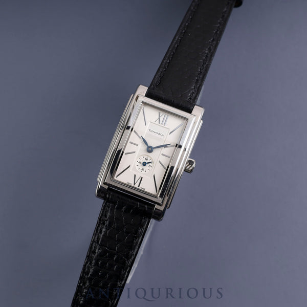 ティファニー グランドスモールセコンド Z0035.13.10A21A40A クォーツ Cal.989.153 SS 革 純正尾錠(SS)シルバー文字盤 保証書