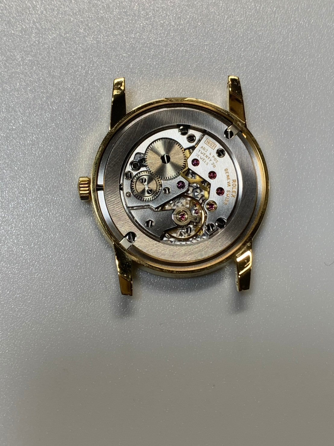 ロレックス チェリーニ 5116/8 手巻き Cal.1602 750YG 革 純正ピンバックル(750)シャンパンギョーシェ文字盤 32mm M番台(2007年~2008年)ケース カードホルダー 冊子 保証書(2008年/個人名修正跡) オーバーホール済み