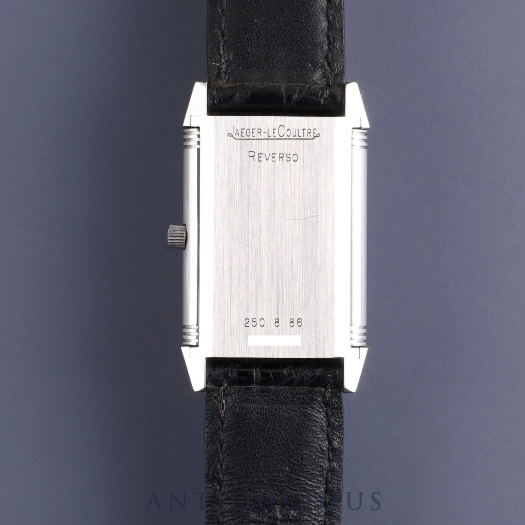 Jaeger-LeCoultre Reverso Classic 250.8.86 Manual winding Cal.846/2 SS Genuine leather strap Genuine buckle (SS) Arabic dial 23 x 38mm Overhauled Case back engraved