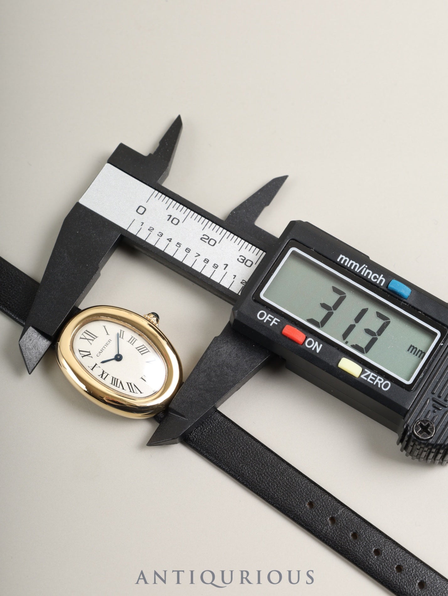 Cartier Baignoire SM WGBA0007 / 4194 Quartz Cal.159 750YG Leather Original Pin Buckle (750YG) Ivory Roman Dial (SWISS MADE marking) Box (Cushion: old model) Booklet Warranty (2022) Overhauled