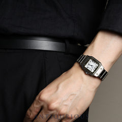 カルティエ サントス ガルベ LM AC23,80gr OR 0,750 3,90 gr / 2961 自動巻き Cal.- SS/YG SS/YG ホワイトローマン文字盤 箱 オーバーホール済み