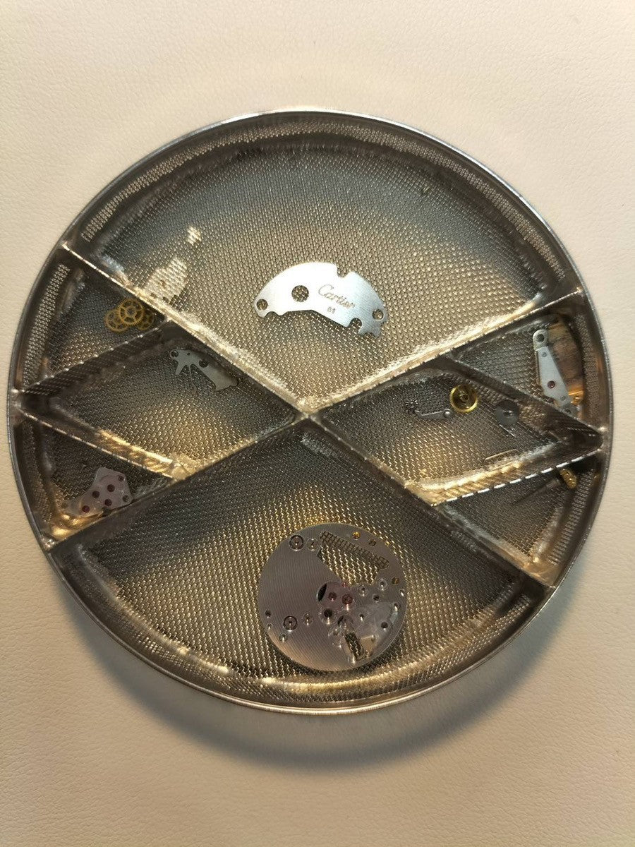 カルティエ マスト ヴァンドーム VLC SM 18 クォーツ Cal.81 SV925 革 純正尾錠(GP)ブラックローマン文字盤 箱 オーバーホール済み