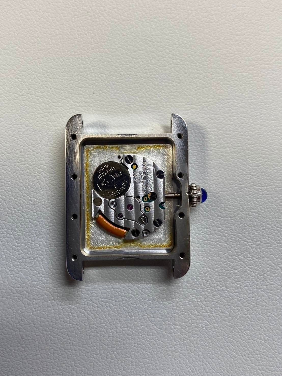 カルティエ マストタンク MM W1014054 / 2416 クォーツ Cal.057 SV925 革 純正Dバックル(SS) 飛びローマン文字盤 オーバーホール済み