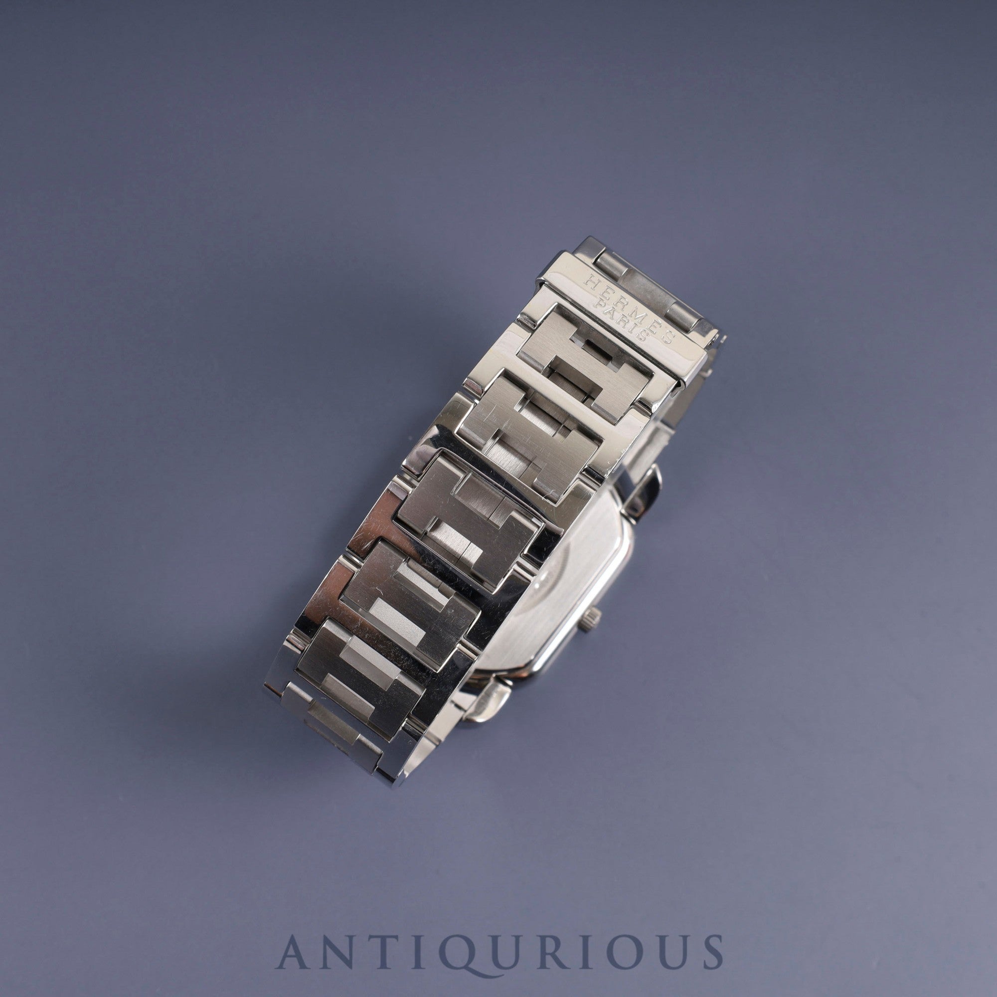 Hermes Rally RA1.810 Quartz Cal.980.163 SS SS Gray Dial Box Warranty (2009) Overhauled