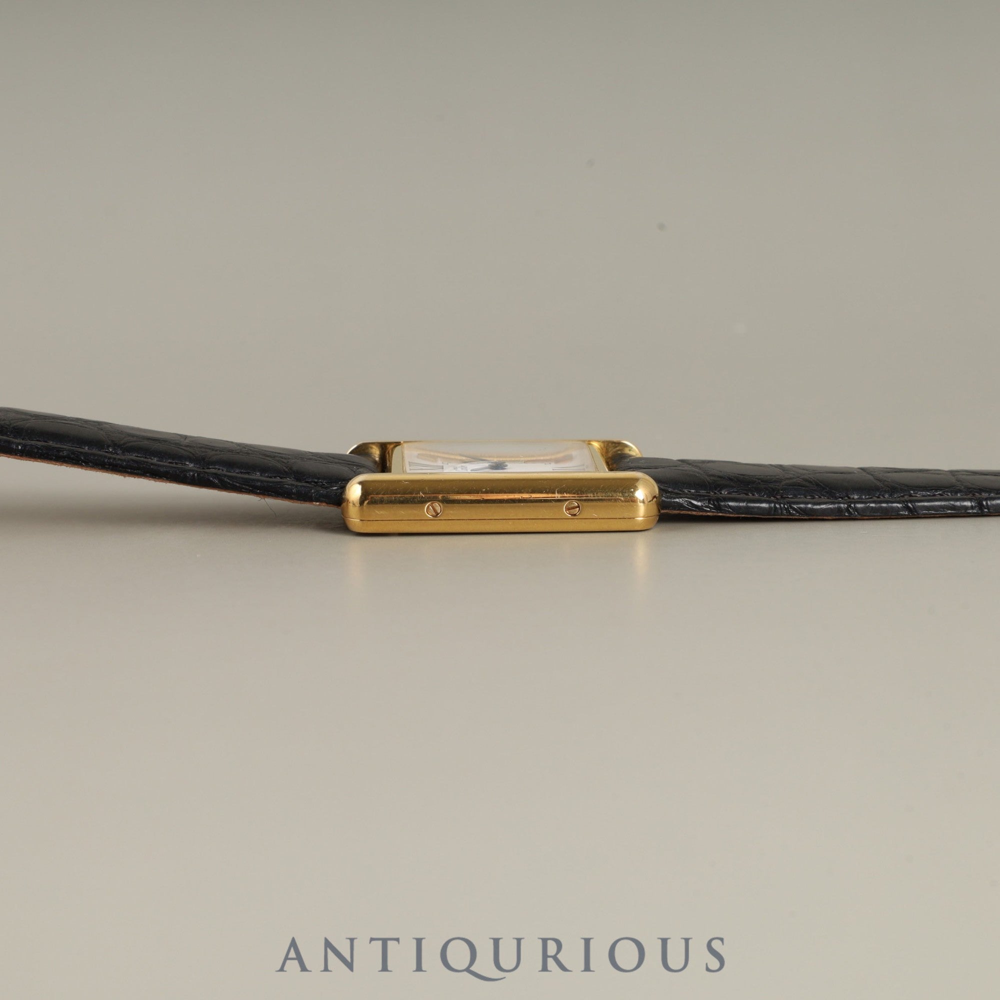 カルティエ マストタンク SM 1613 クォーツ Cal.957.06 SV925 革 純正Dバックル(GP) サイドトリニティ文字盤 1996年頃〜1998年頃 オーバーホール済み