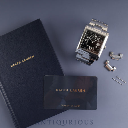 Ralph Lauren Slim Classic 867 RLR0150000 Automatic, Stainless Steel, Black Dial, Booklet, Warranty Card (2018), 2 Links, Overhauled