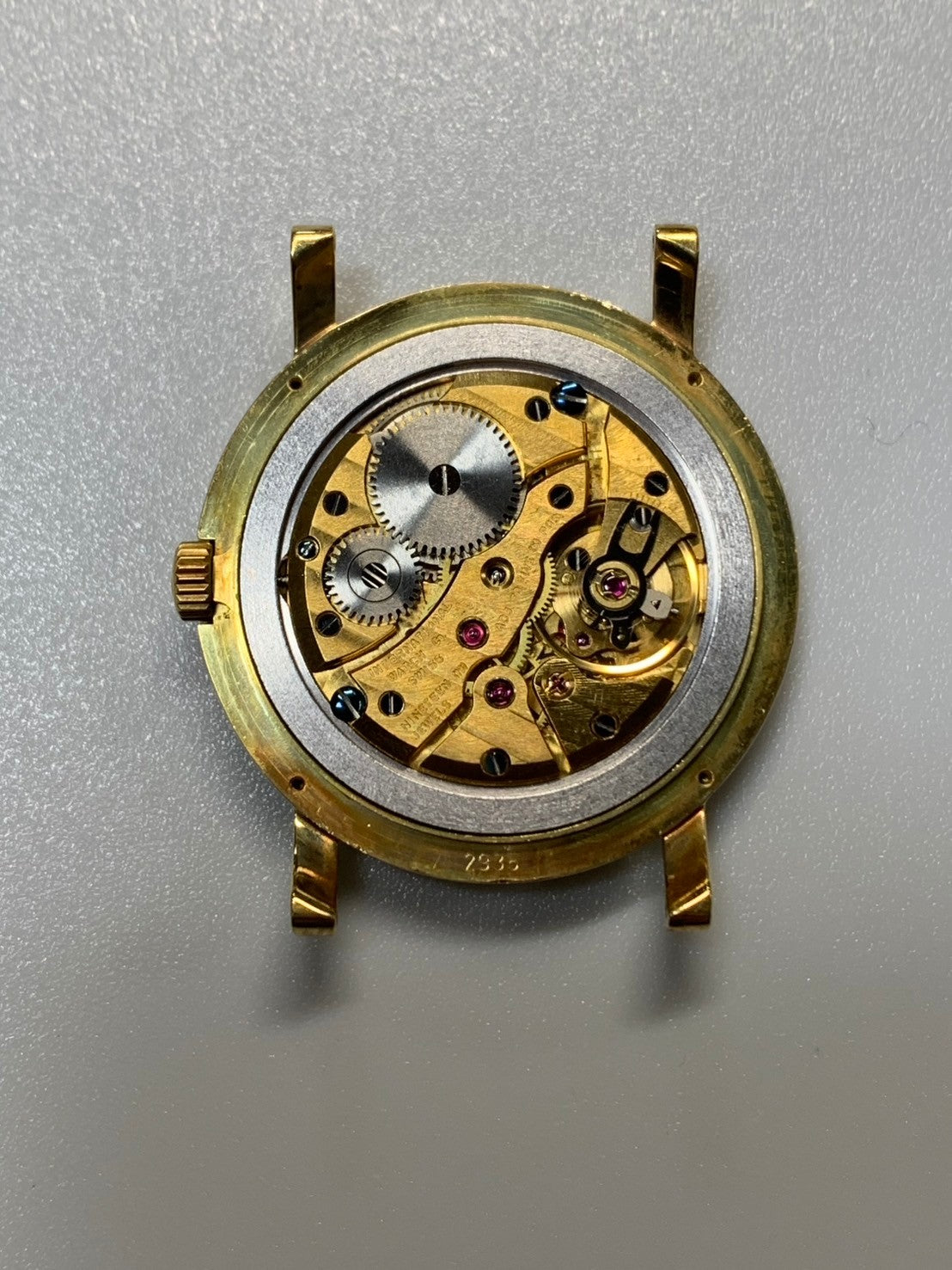 IWC ポートフィノ 2533-001 手巻き Cal.C.4231 750YG 革 純正ピンバックル(GP)ホワイトローマン文字盤 オーバーホール済み アイダブリュシー