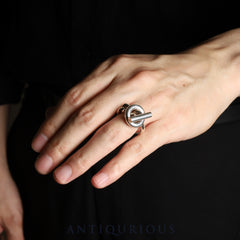 Hermes Ring Croisette SV925 Approx. 16-16.5 size #57 Box 24 years engraved