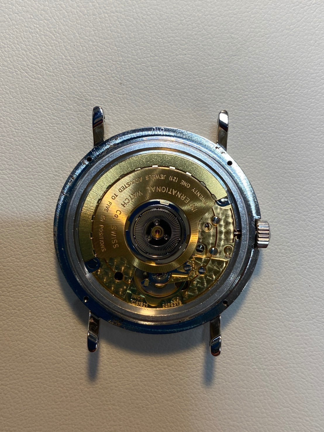 IWC Portofino 3513 1 Automatic Cal.37621 SS Leather Genuine Buckle (SS) White Dial Overhauled Portofino IWC