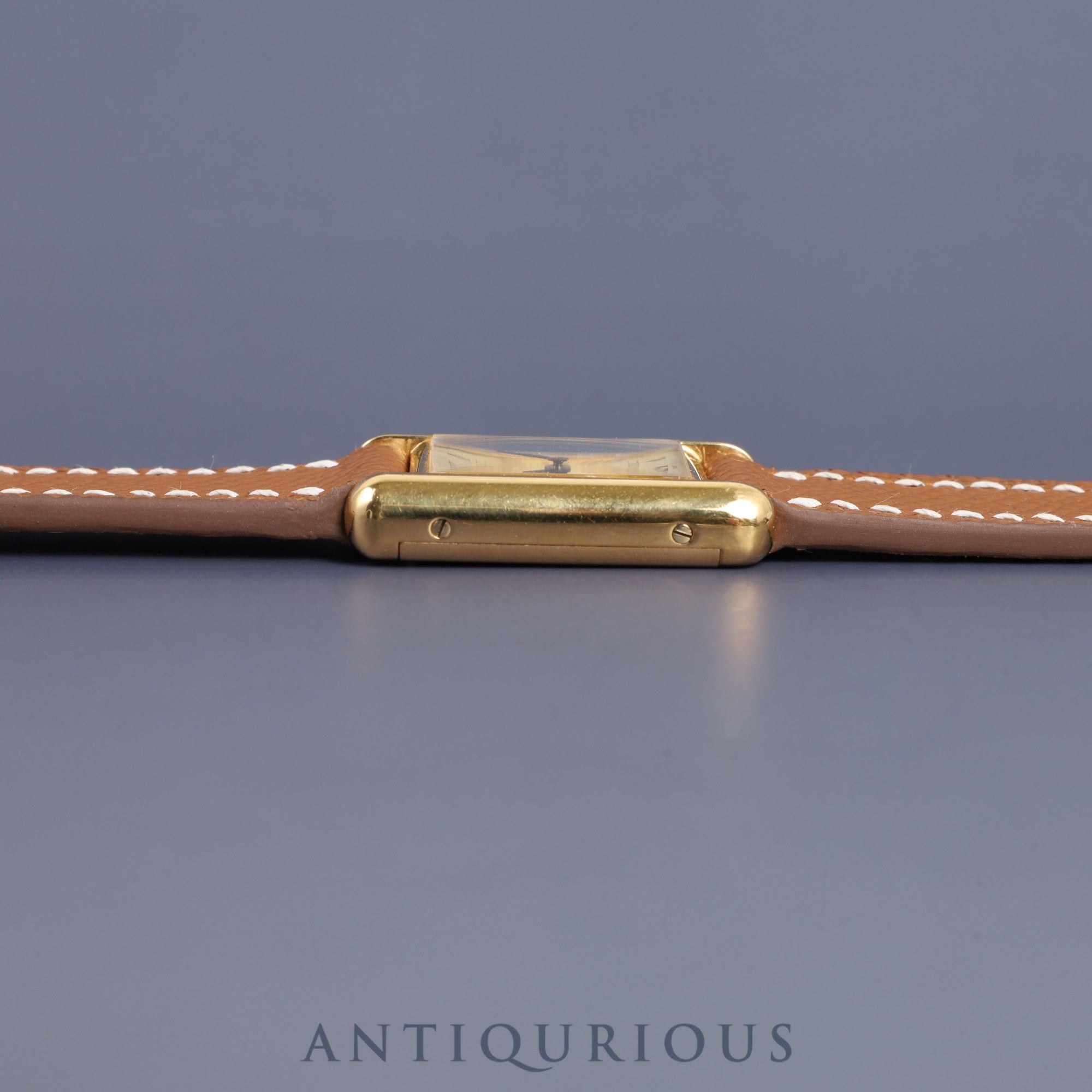 Cartier Must Tank SM 82974213 Manual winding Cal.78-1 SV925 Leather Ivory Roman dial Overhauled New finish