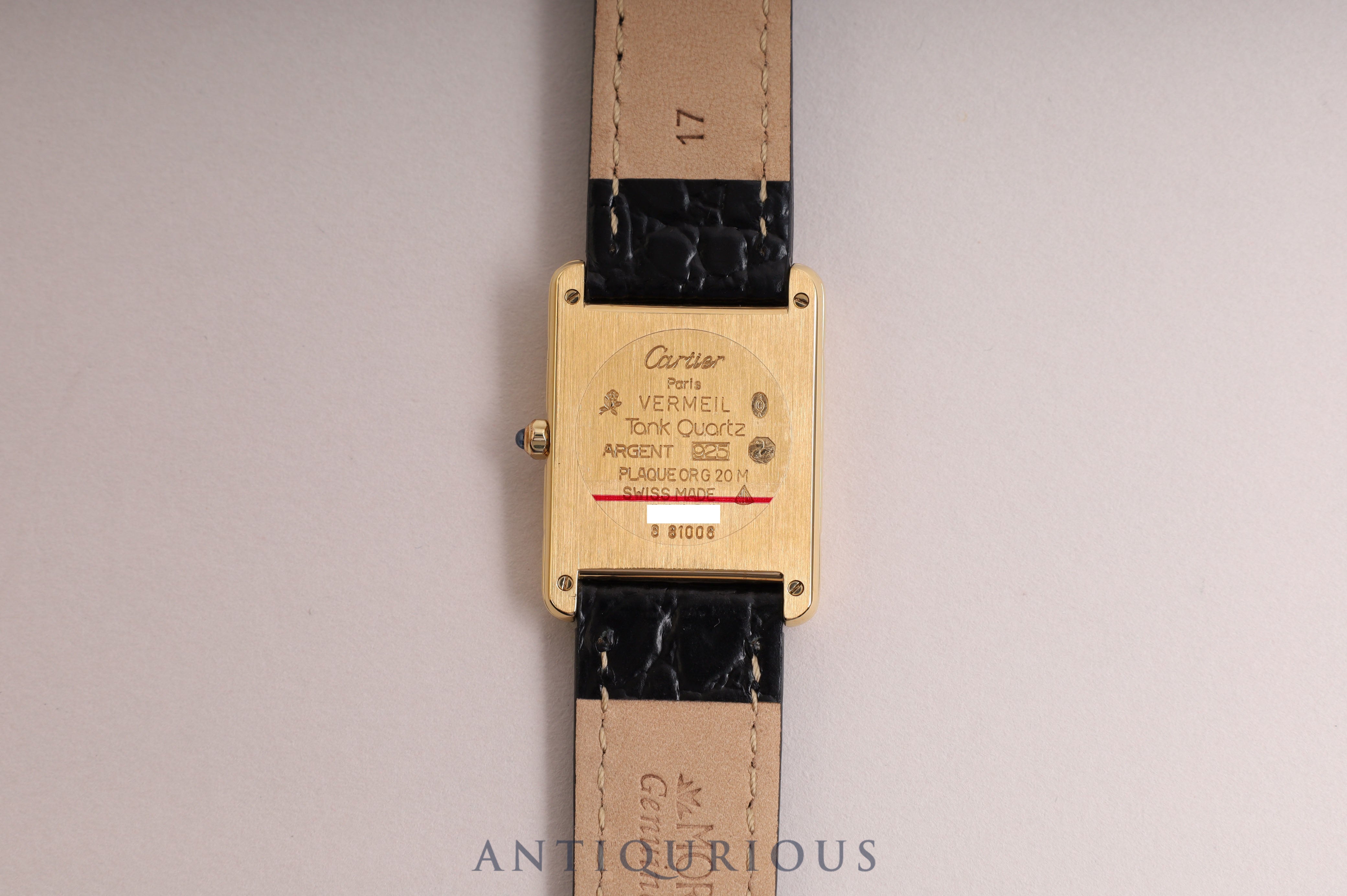 Cartier Must Tank LM QZ Straight Roman Dial