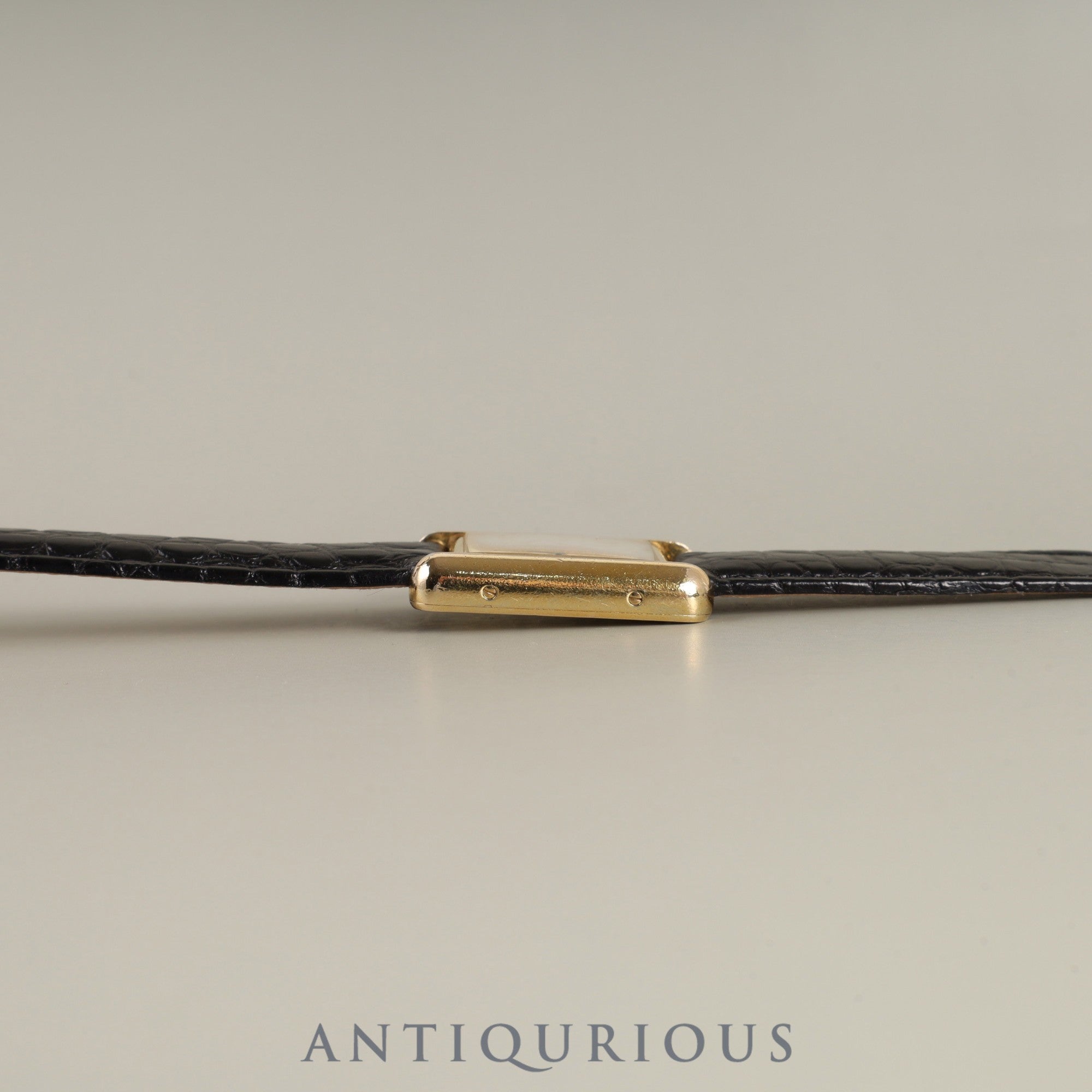 カルティエ マストタンク MM W1017354 / 2415 クォーツ Cal.057 SV925 革 純正Dバックル(GP)アイボリーローマン文字盤 保証書(2002年) オーバーホール済み