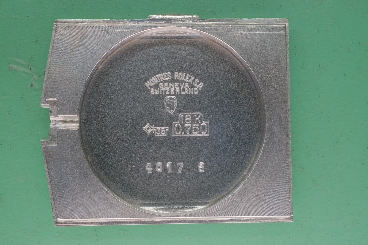 Rolex Cellini King Midas 4017 Manual winding Cal.1600 750 Leather Genuine buckle (SS) Blue dial 27 x 27 mm No. 34 (1971) Overhauled