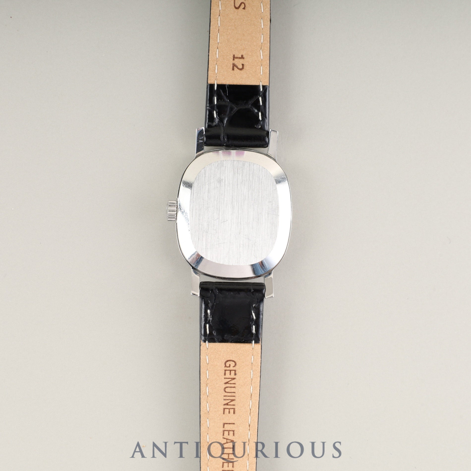 オメガ デ・ヴィル ST 511.0509 手巻き Cal.625 SS 革 社外尾錠(SS)シルバーローマン文字盤 1976年 箱 オーバーホール済み