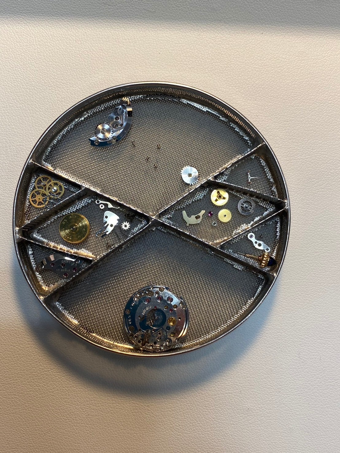 カルティエ マストタンク LM 手巻き Cal.78-1 SV925 革 純正尾錠(GP)ラピスラズリ文字盤 オーバーホール済み