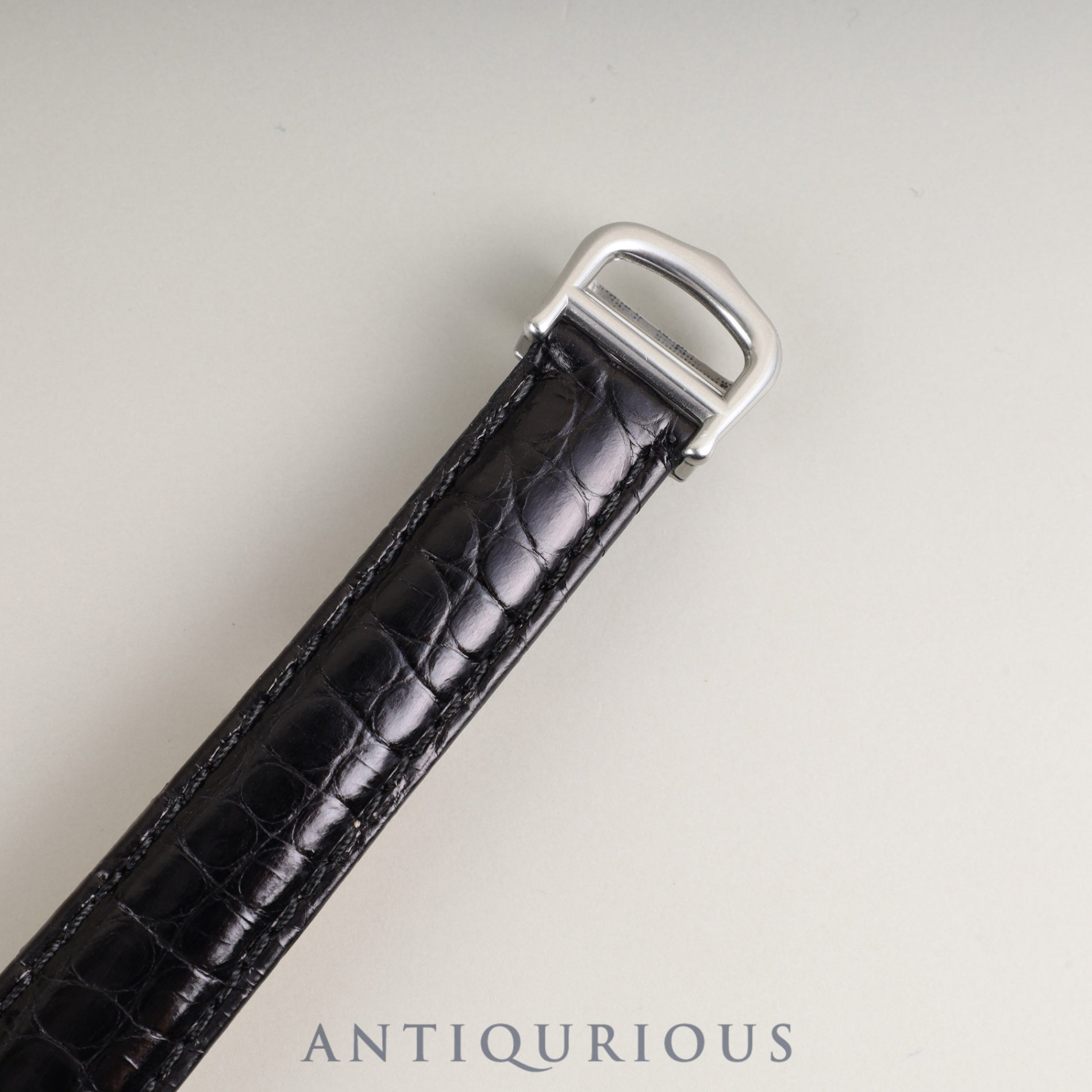 Cartier Must Tank MM 2416 Quartz Cal.057 SV925 Leather Genuine D Buckle (SS) Silver Roman Dial Overhauled