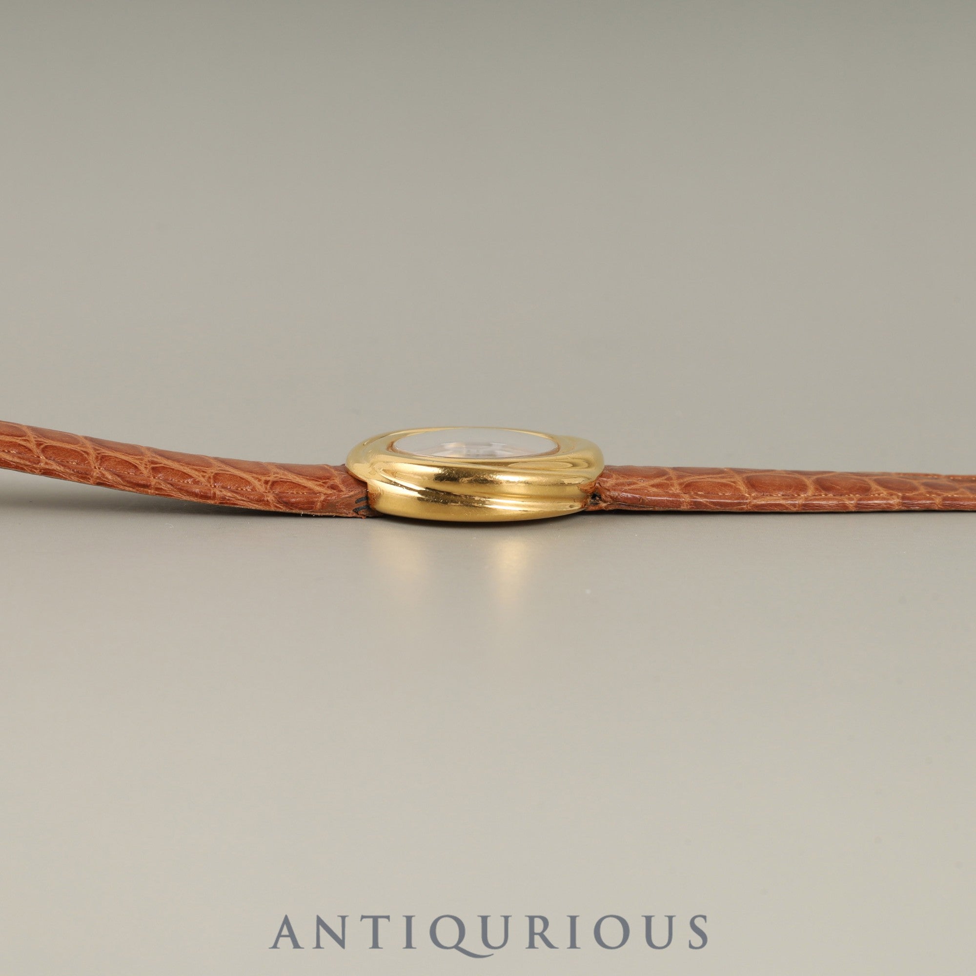 Cartier Must Trinity W1010744/2735 Quartz Caliber 157 SV925 GP Leather Strap with Genuine D-Clasp (GP) Buckle, Side Trinity Dial, Overhauled