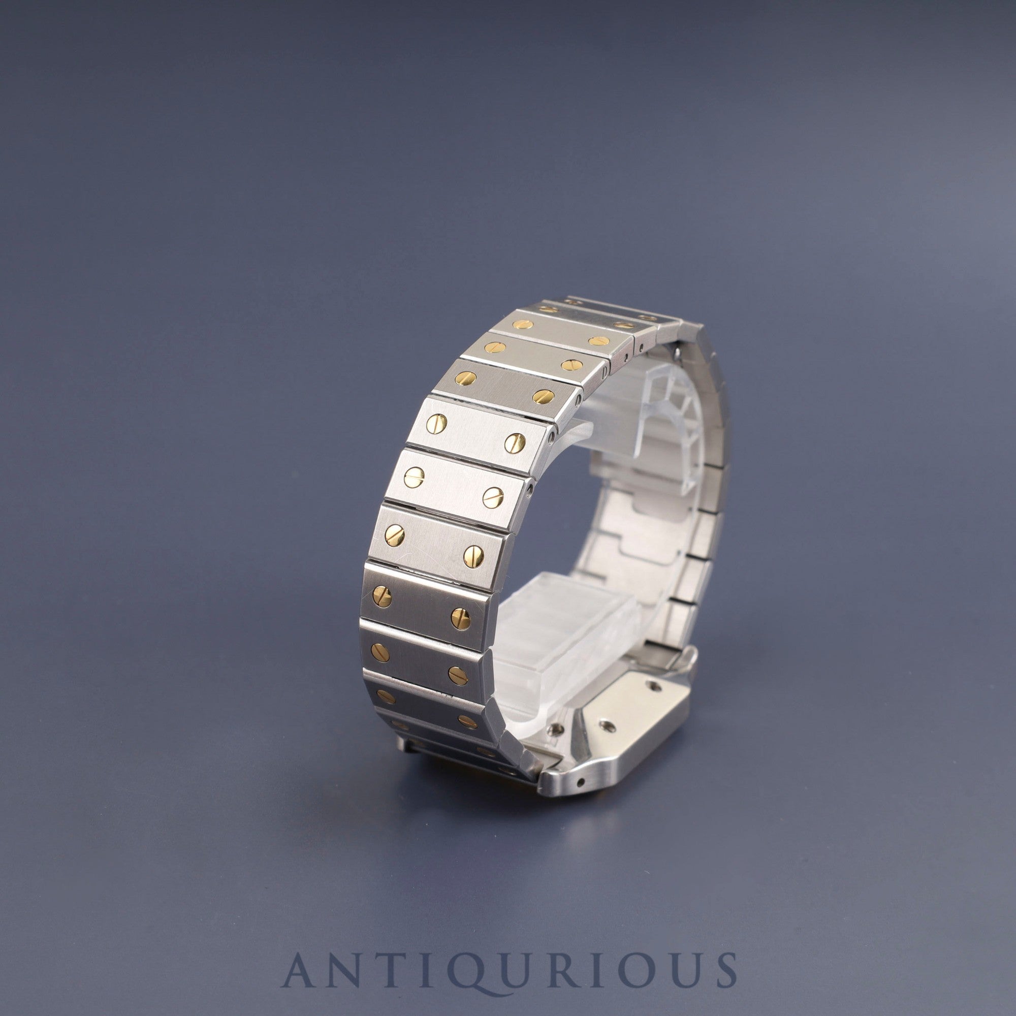 カルティエ サントス ガルベ LM AC 23.80 gr OR 0.750 4.05 gr /2961 自動巻き Cal.2671 SS/YG SS/YG ホワイトローマン文字盤 箱 冊子 保証書 カルティエ修理明細(2002年) オーバーホール済み