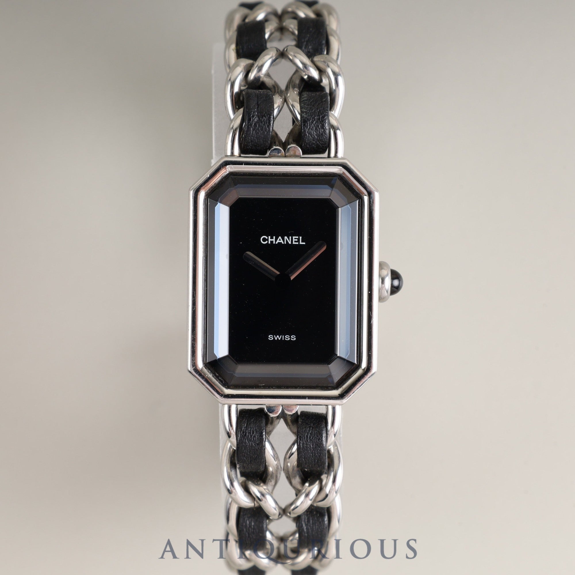 Chanel Premiere M H0001 Quartz Cal.976.001 SS SS/Leather Black Dial Box Overhauled