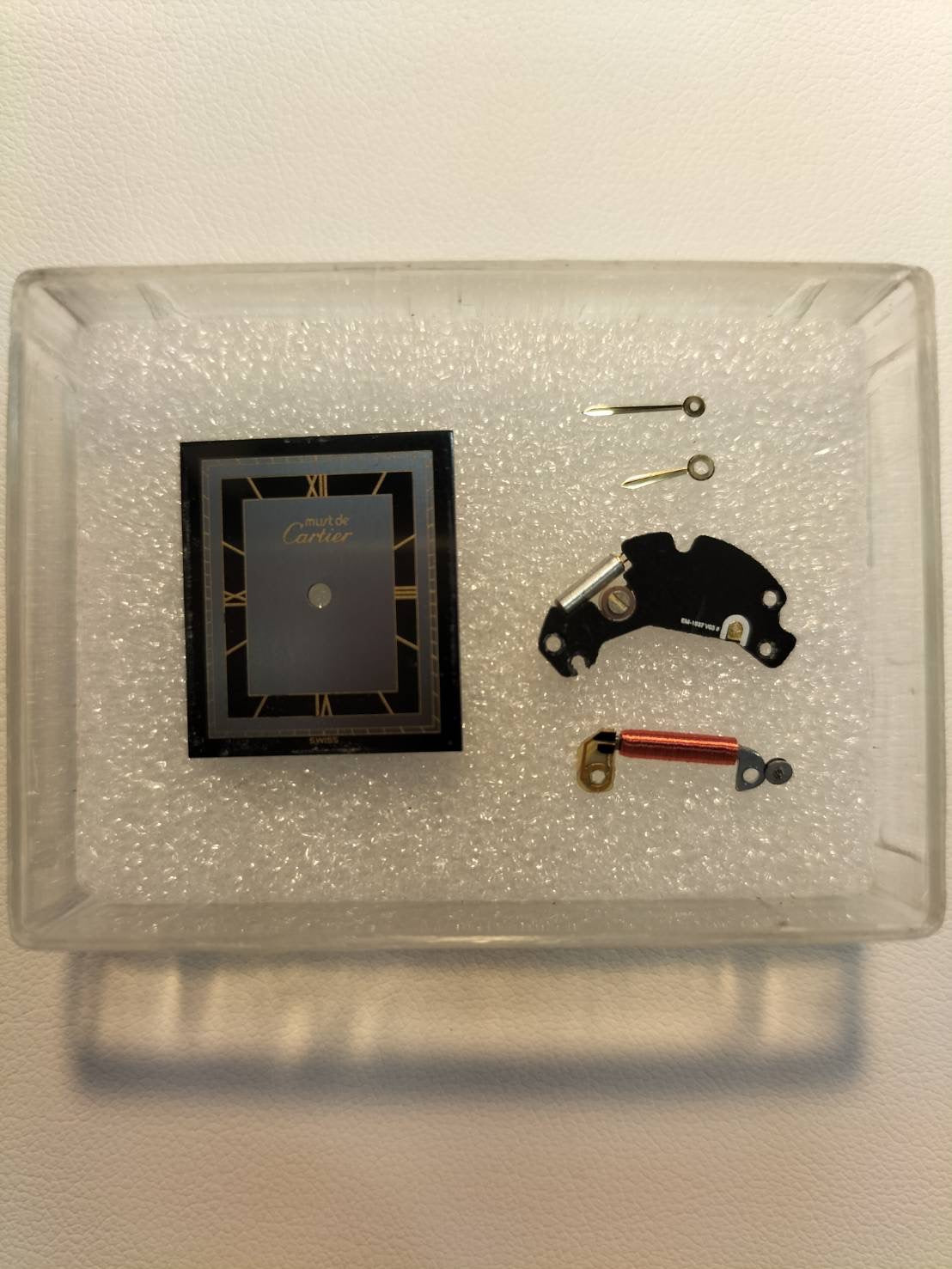 カルティエ マストタンク LM 6 81006 クォーツ Cal.81 SV925 革 純正ピンバックル(GP)グレー飛びローマン文字盤(SWISS表記) カルティエ修理明細(2013年) オーバーホール済み